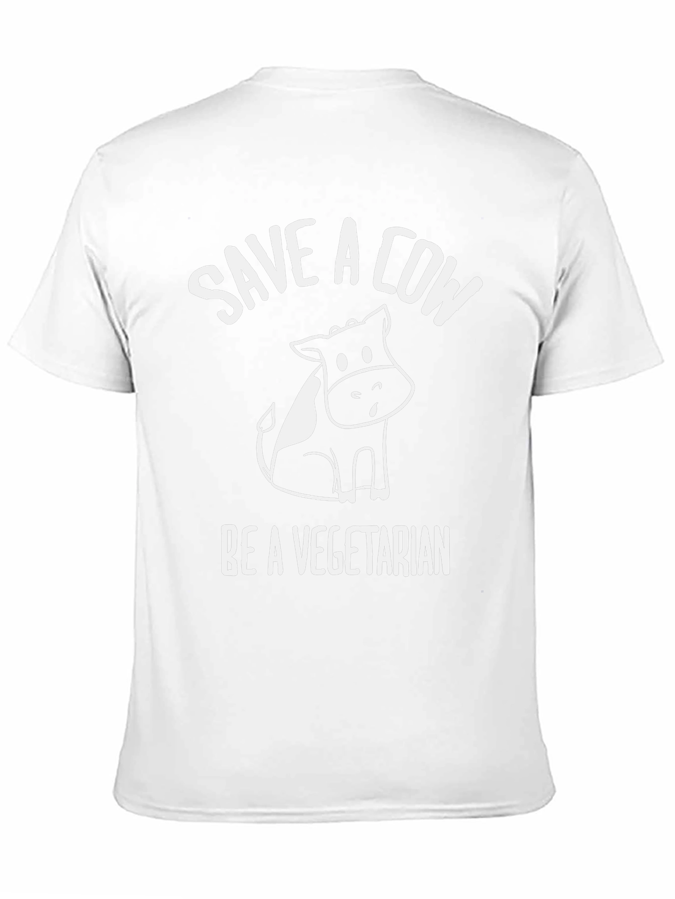 Save a Cow Be Vegetarian Graphic T-Shirt