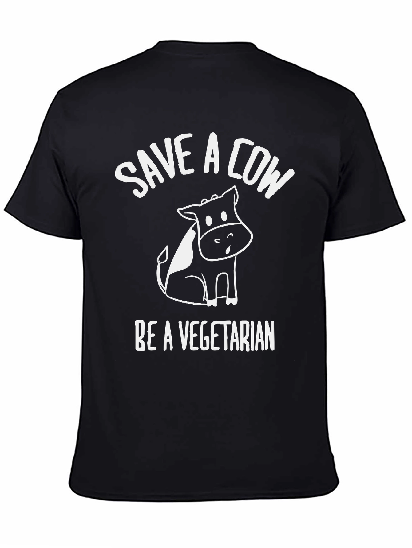 Save a Cow Be Vegetarian Graphic T-Shirt