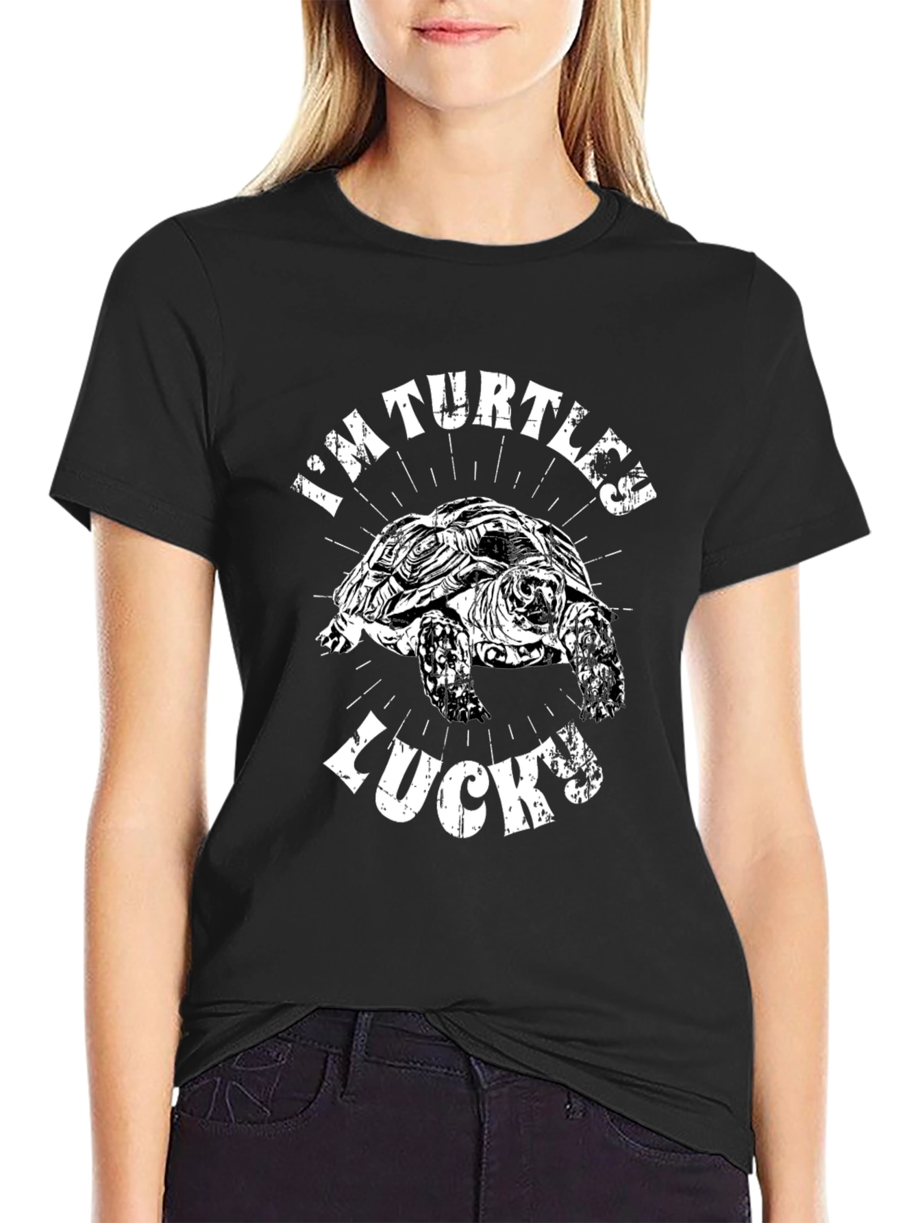 Im Turtles Lucky T-Shirt - Black Graphic Tee