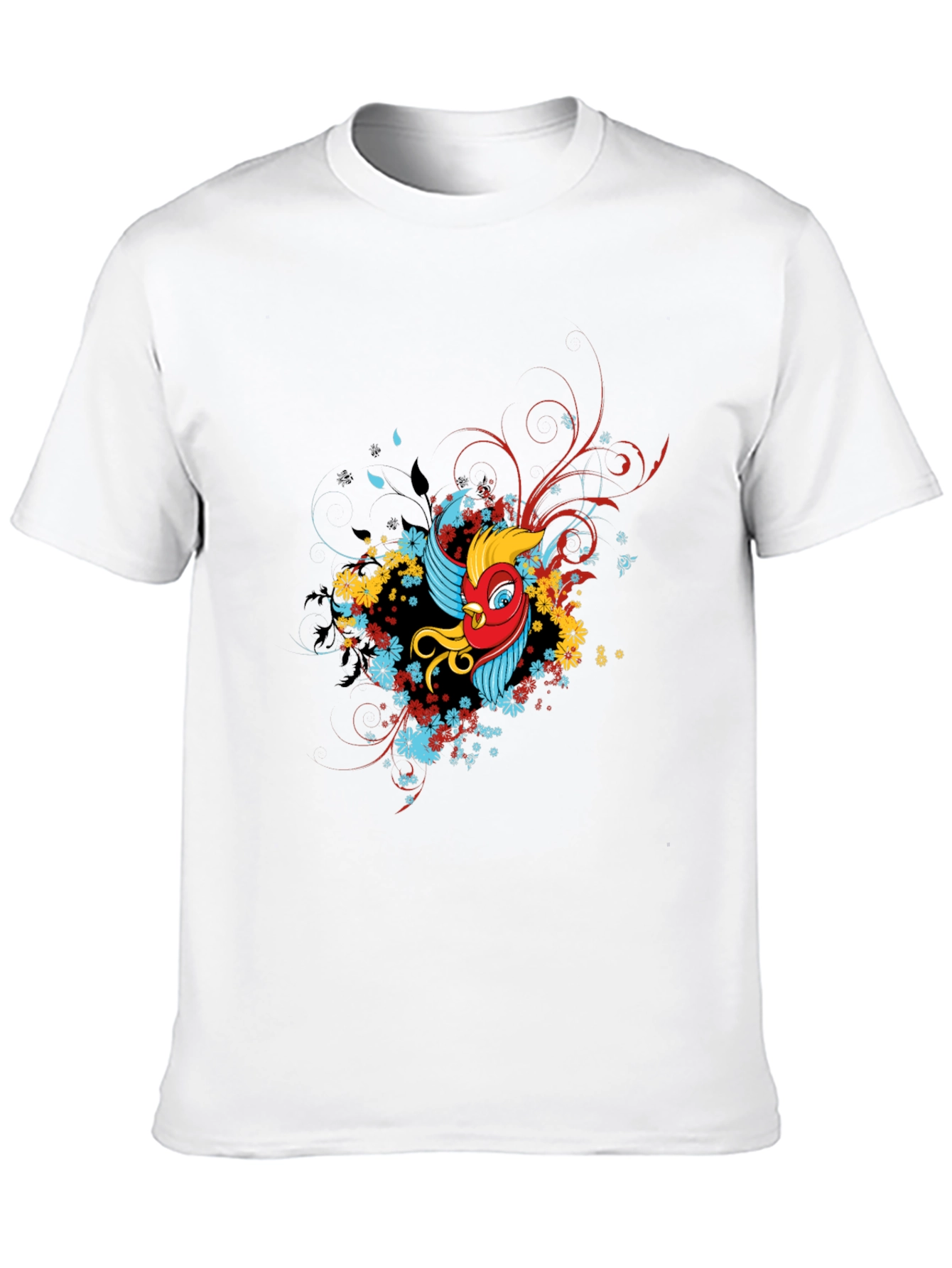 Mens Graphic Print Black T-Shirt