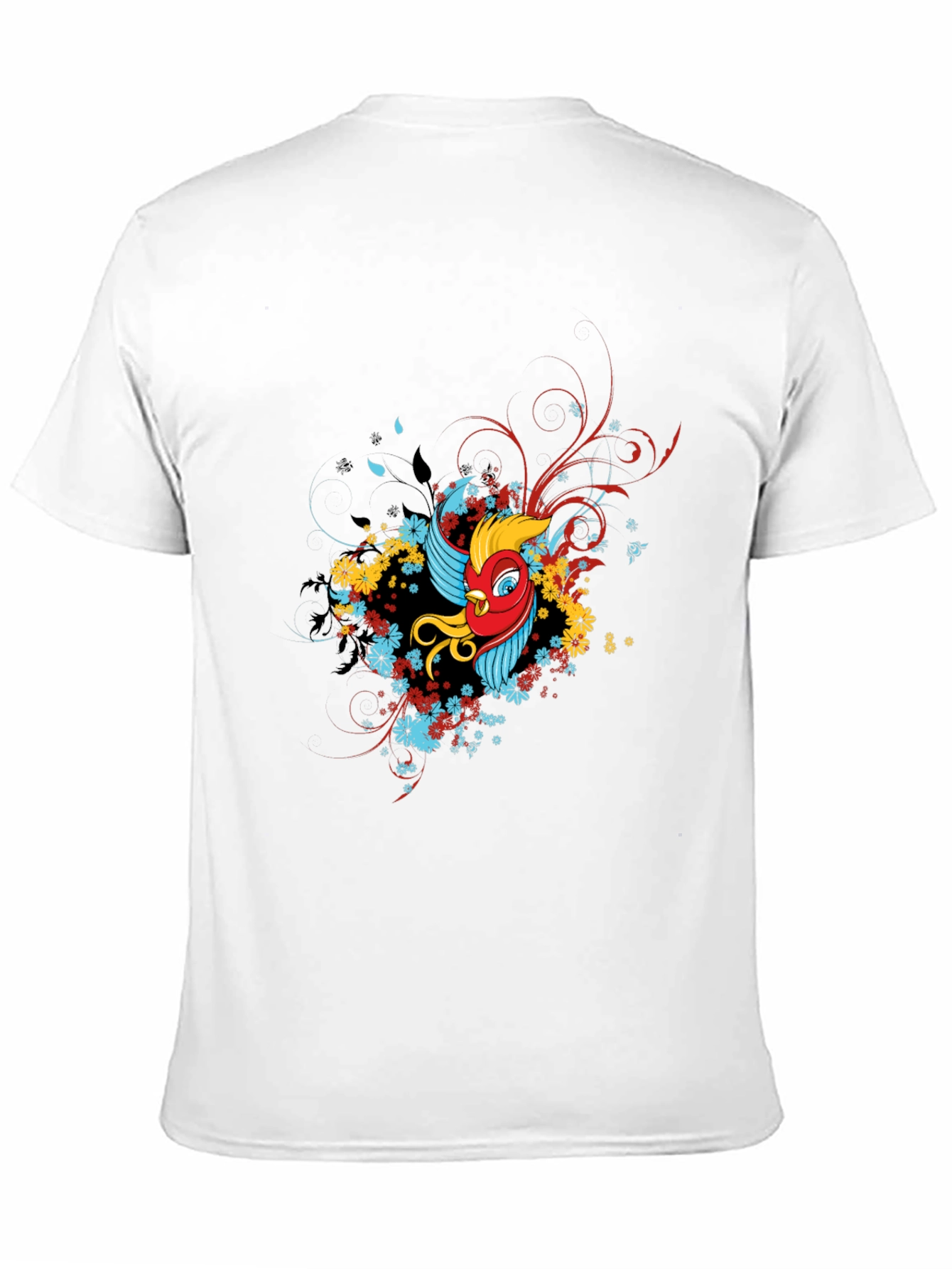 Mens Graphic Print Black T-Shirt
