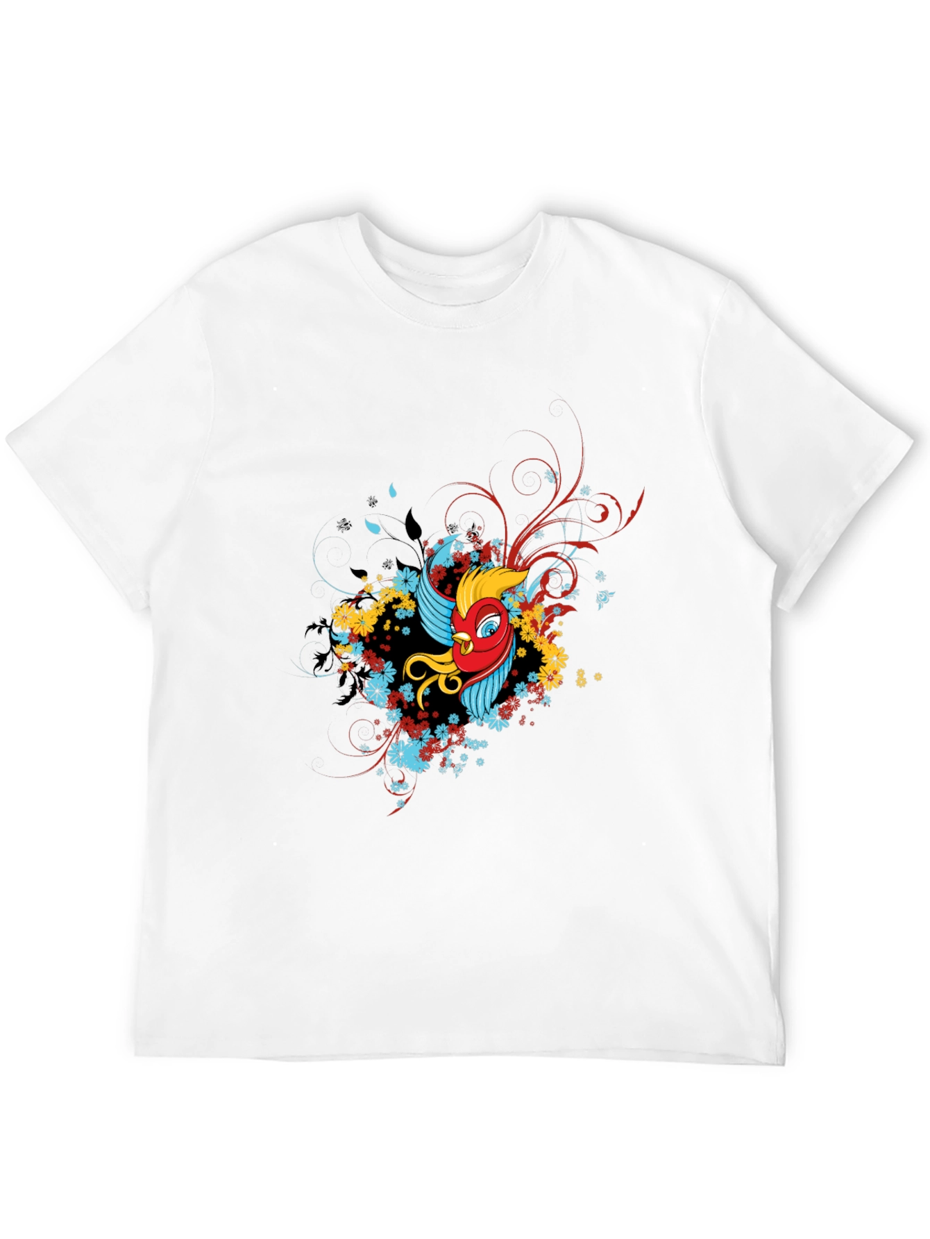 Mens Graphic Print Black T-Shirt