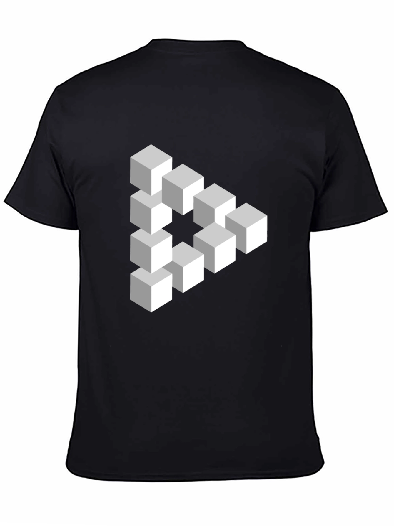 Impossible Cube T-Shirt - Optical Illusion Design