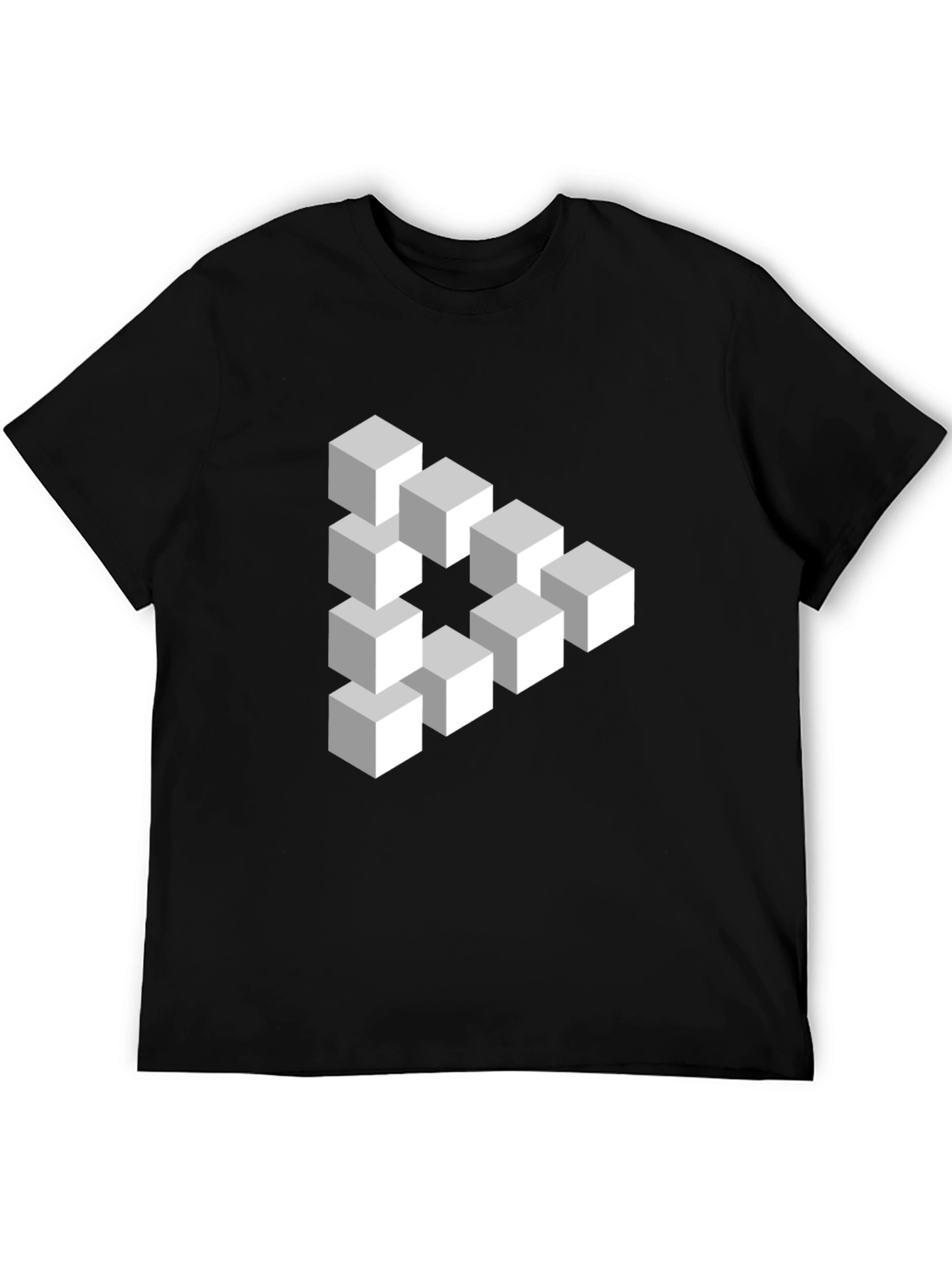 Impossible Cube T-Shirt - Optical Illusion Design