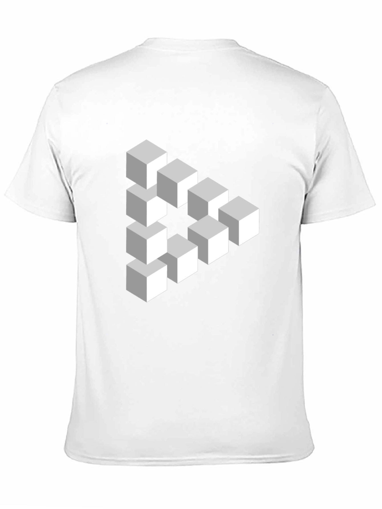 Impossible Cube T-Shirt - Optical Illusion Design