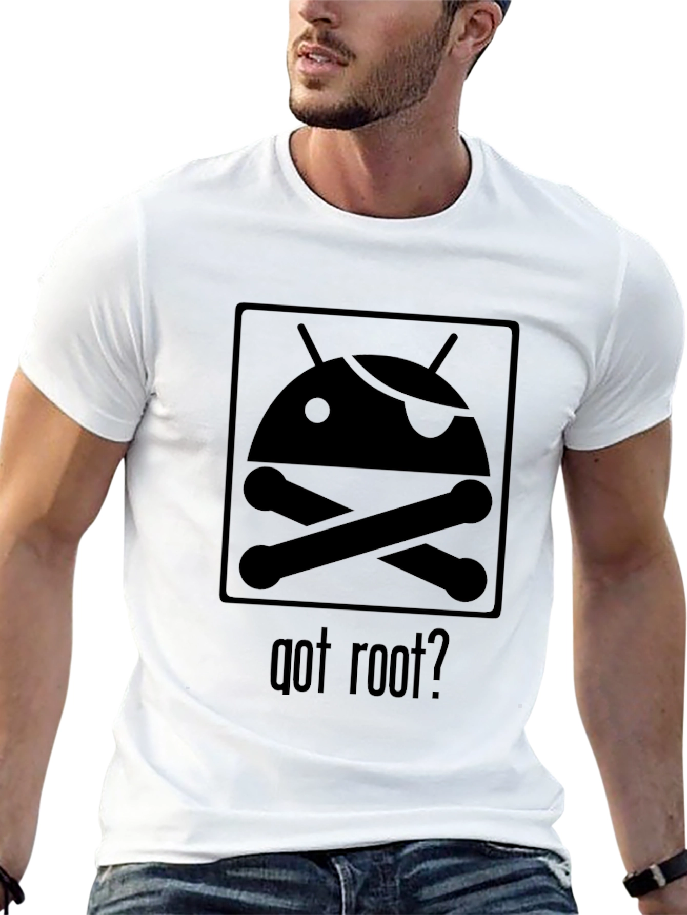 Got Root? Android Pirate Graphic T-Shirt