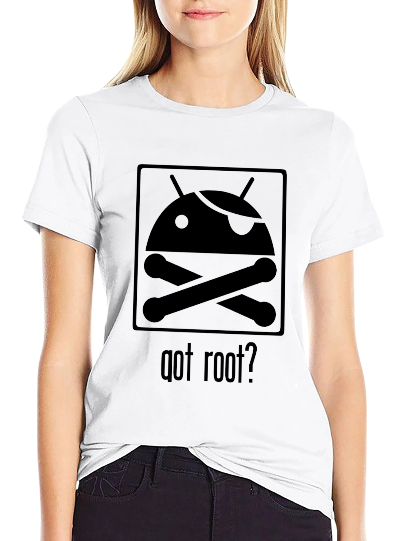 Got Root? Android Pirate Graphic T-Shirt