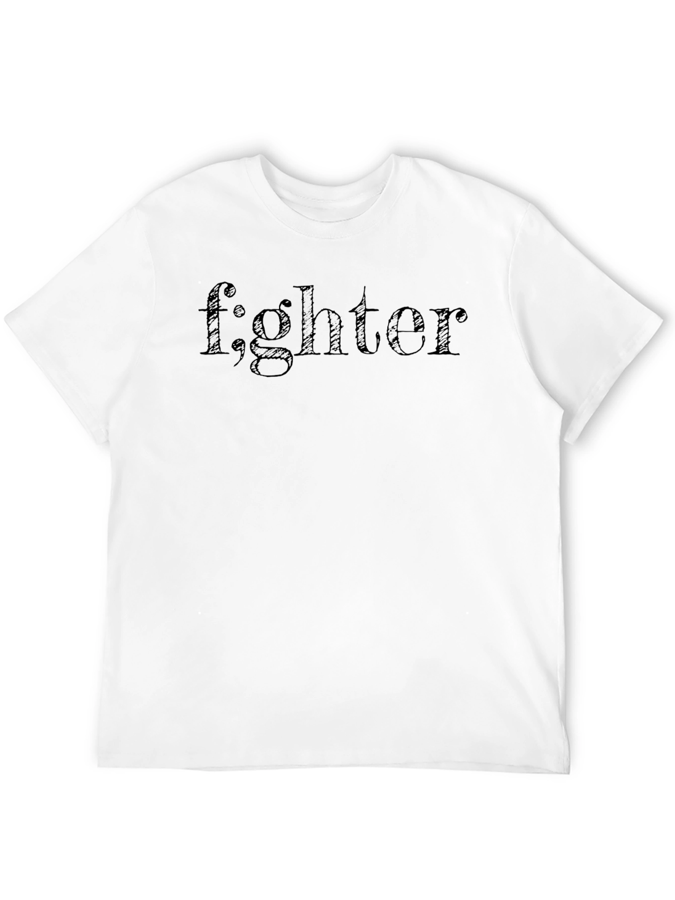 f;ghter Graphic Black Tee