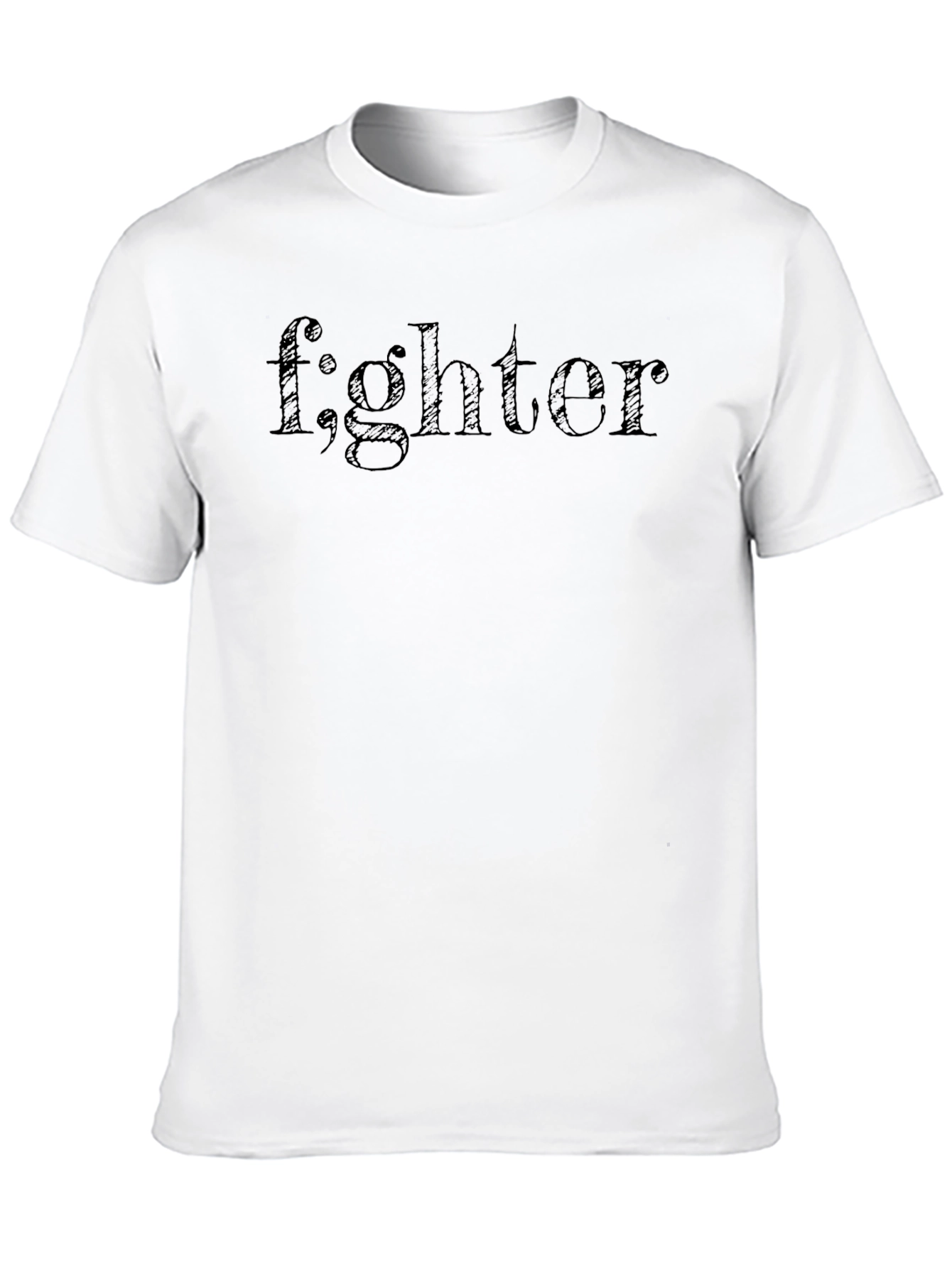 f;ghter Graphic Black Tee