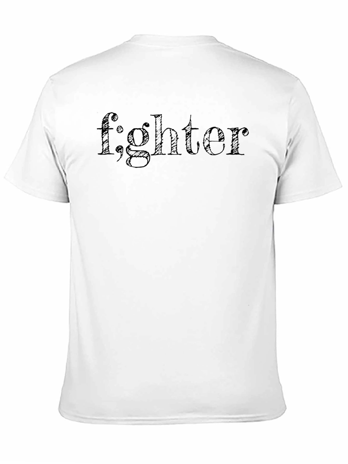 f;ghter Graphic Black Tee