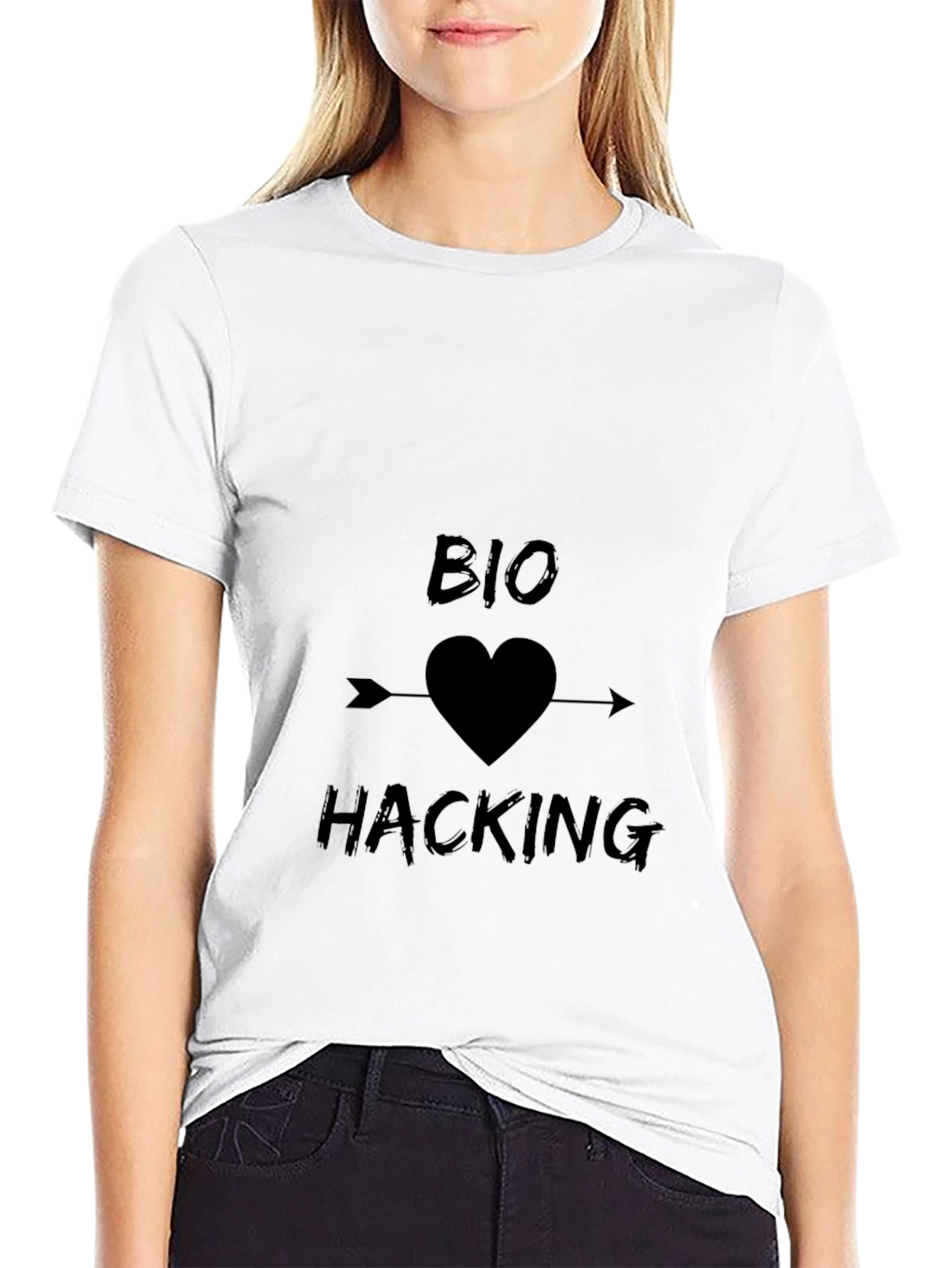 Bio Hacking Arrow Heart T-Shirt