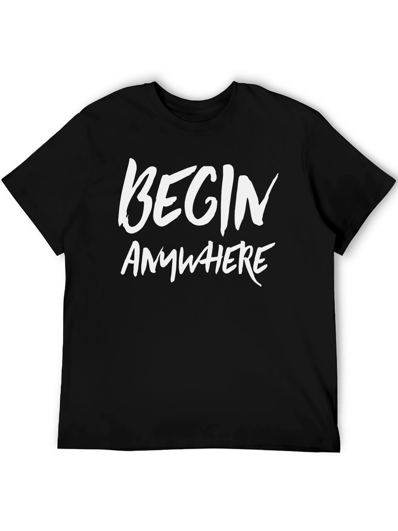 Begin Anywhere Graphic Tee - Black