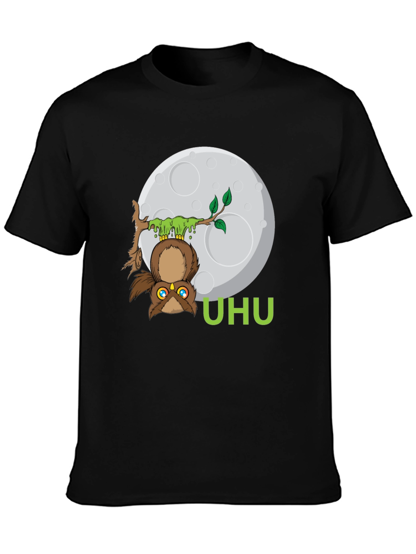 UHU Owl T-Shirt - Moonlit Design