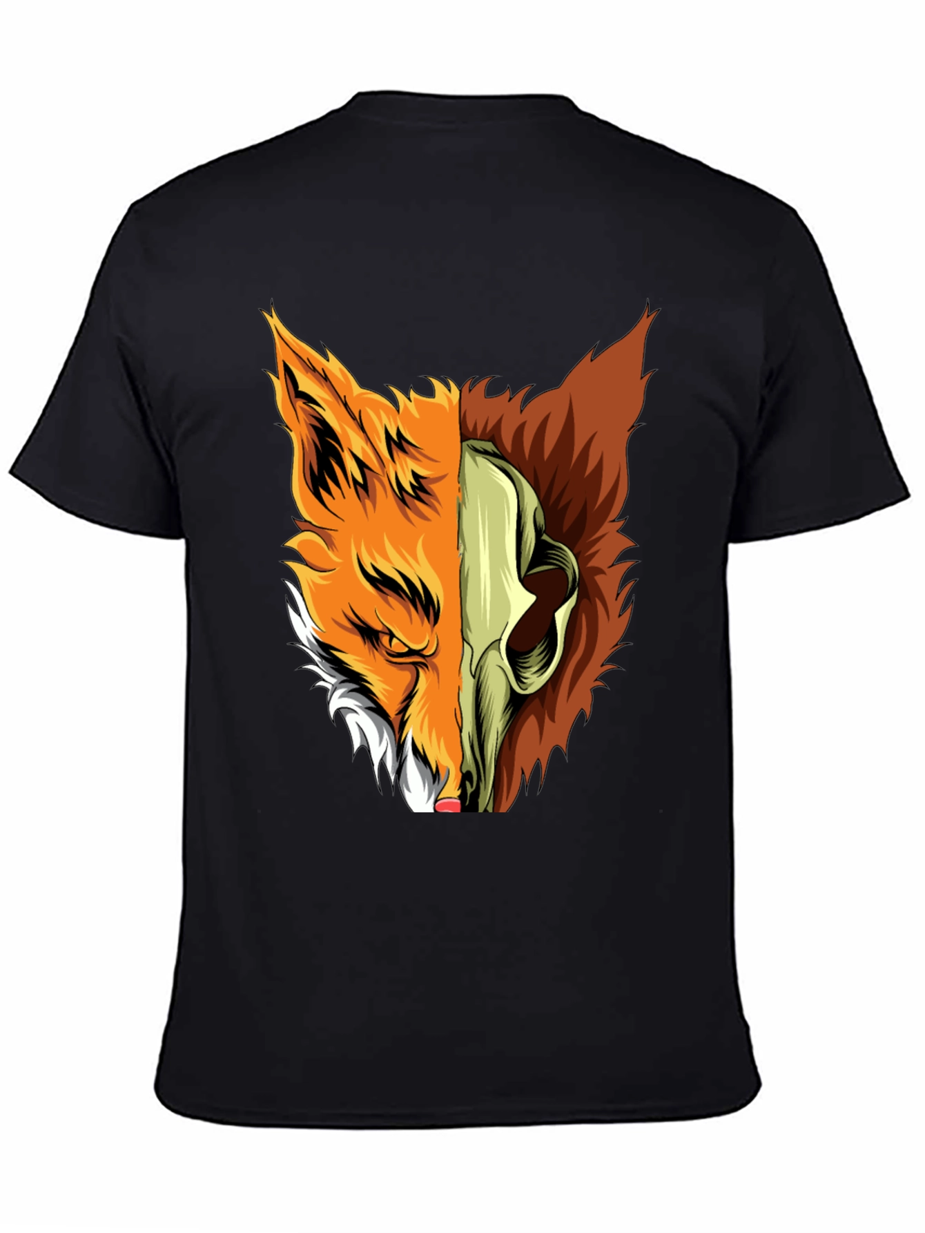 Fox Skull Graphic Tee - Unique Design