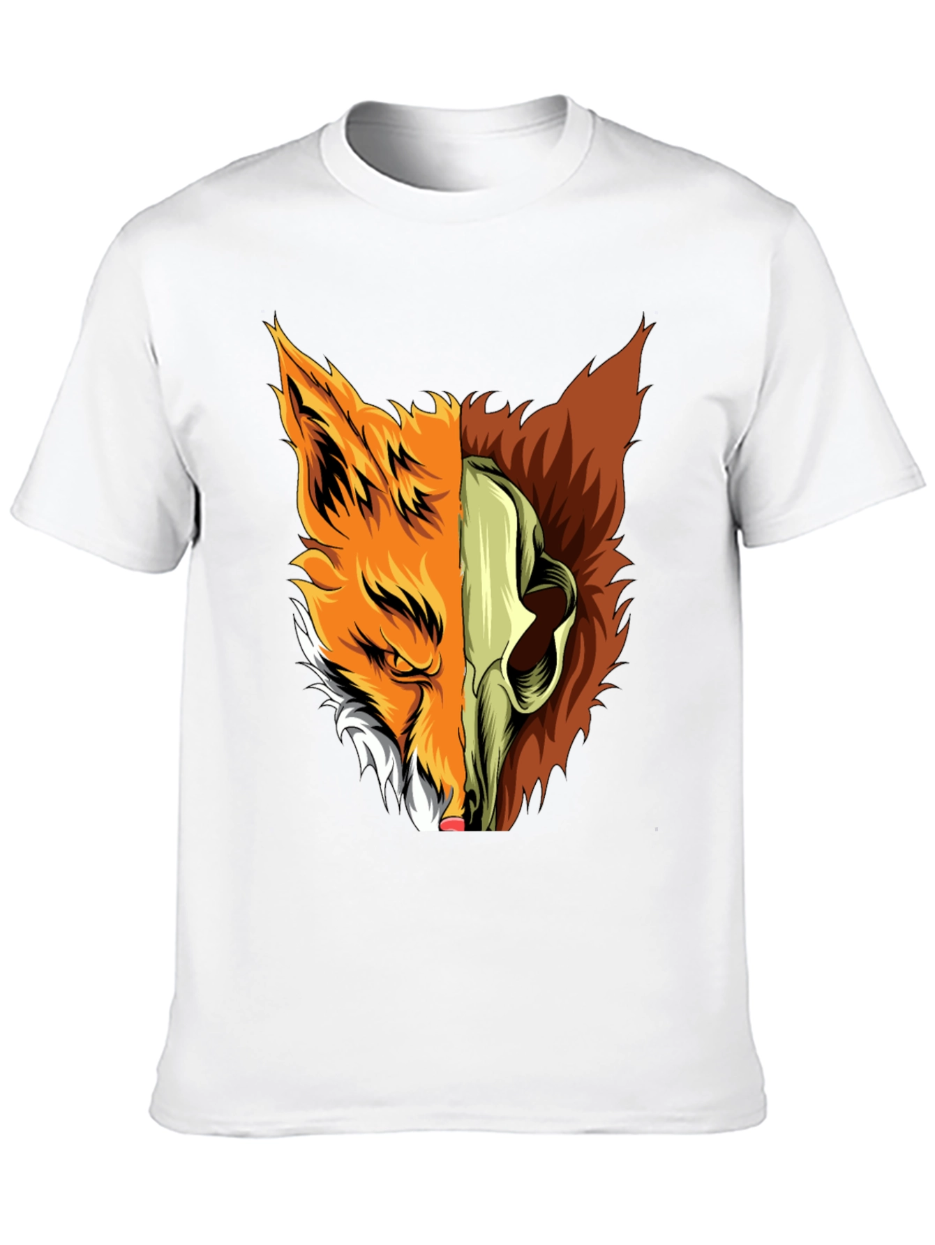 Fox Skull Graphic Tee - Unique Design