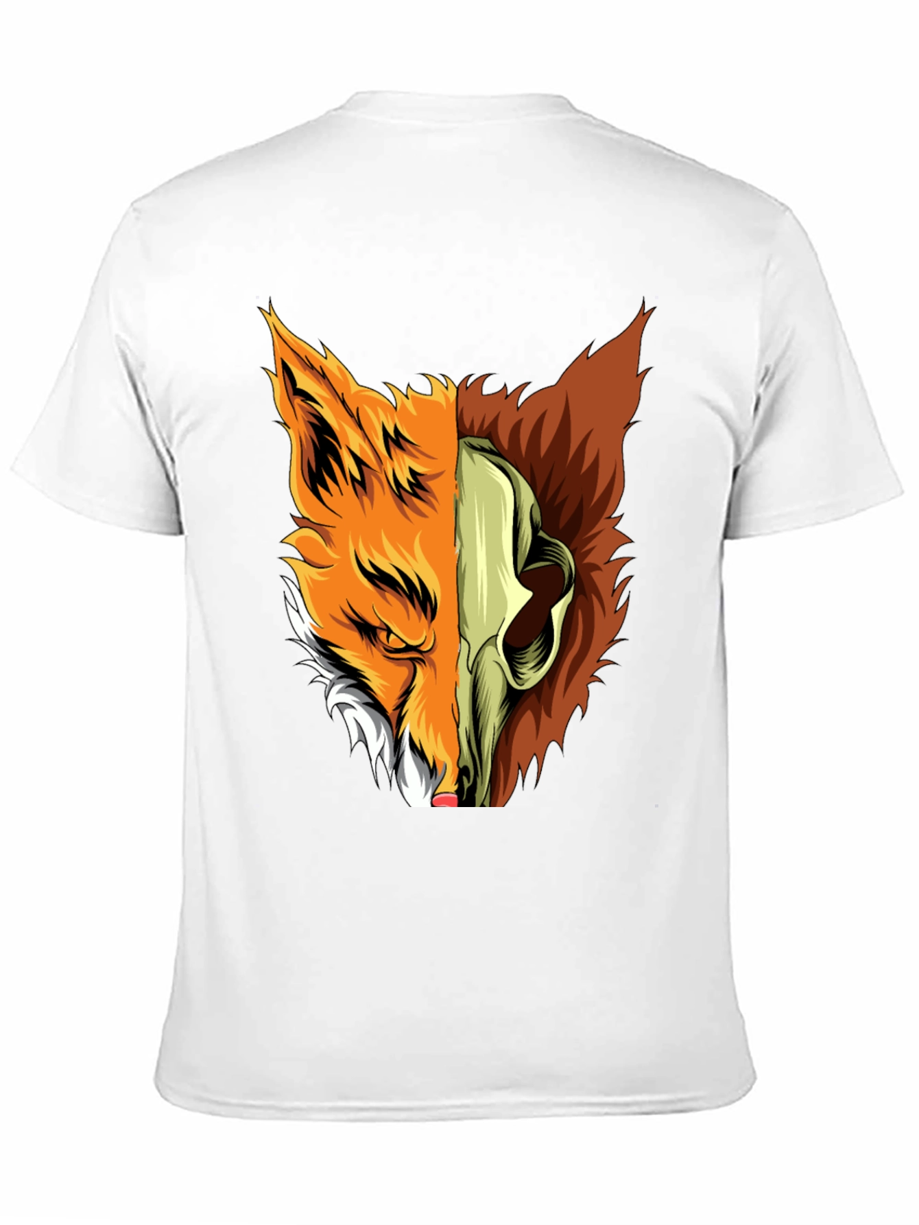 Fox Skull Graphic Tee - Unique Design