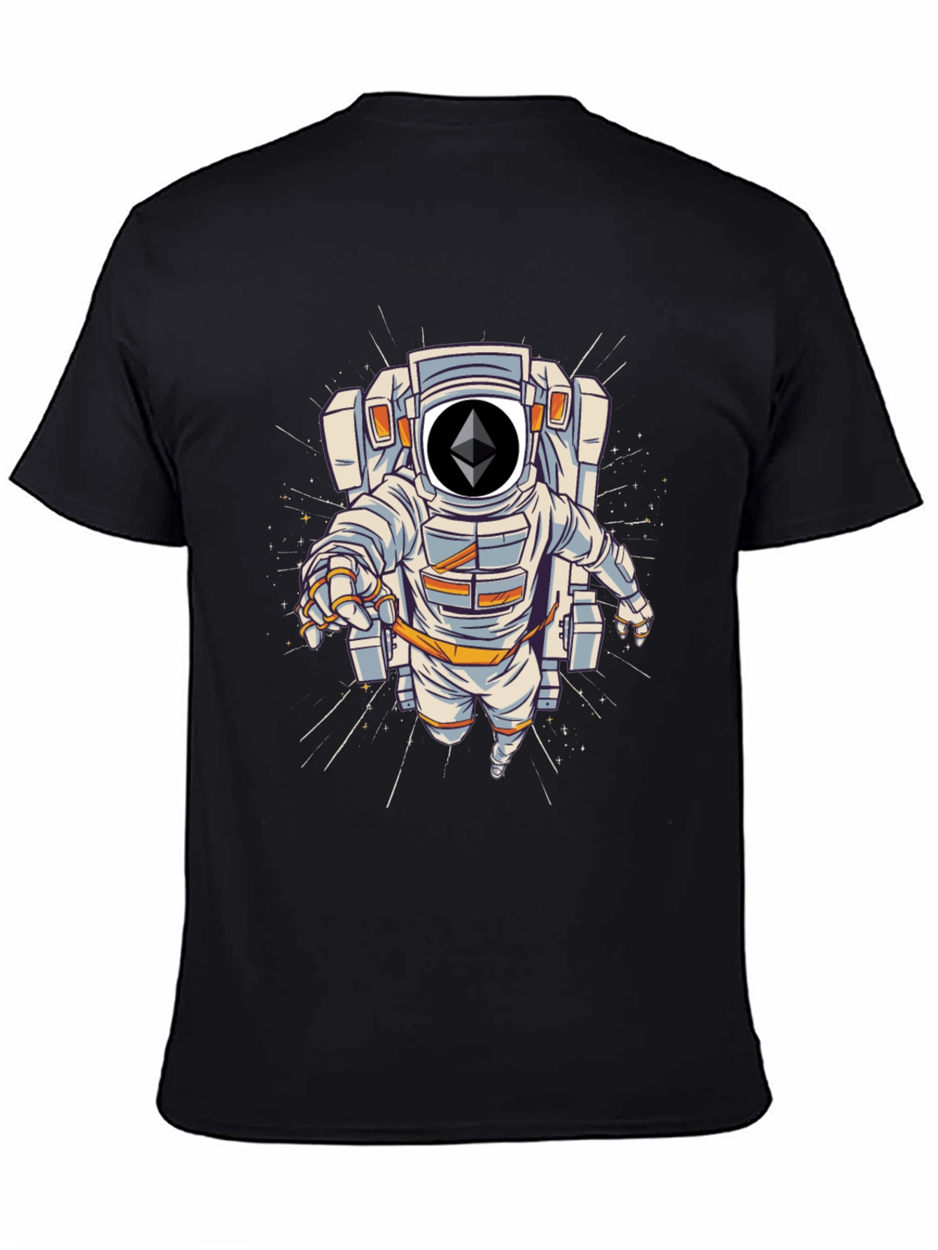 Ethereum Astronaut Black T-Shirt