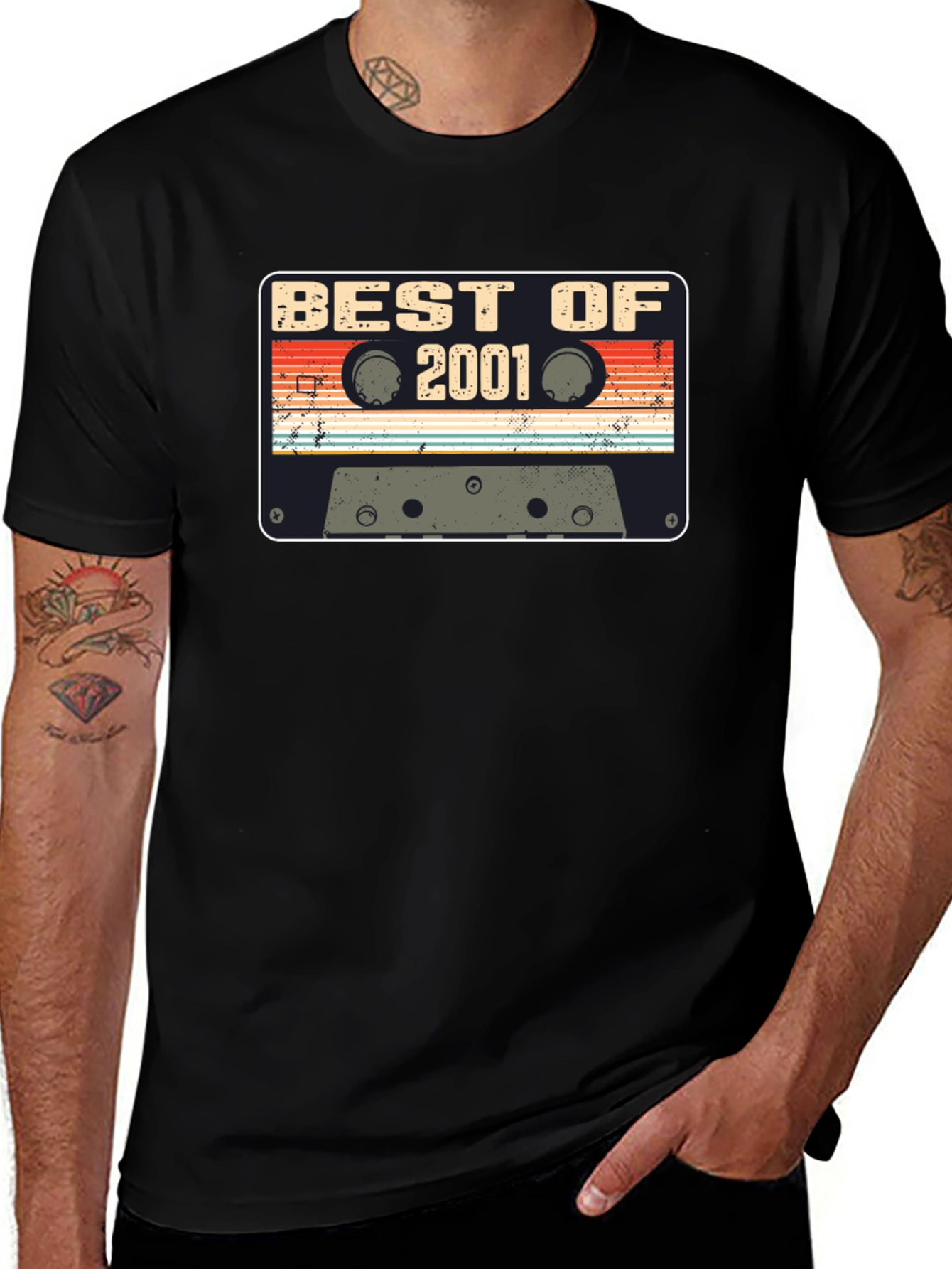 Best of 2001 Cassette Tape Graphic T-Shirt