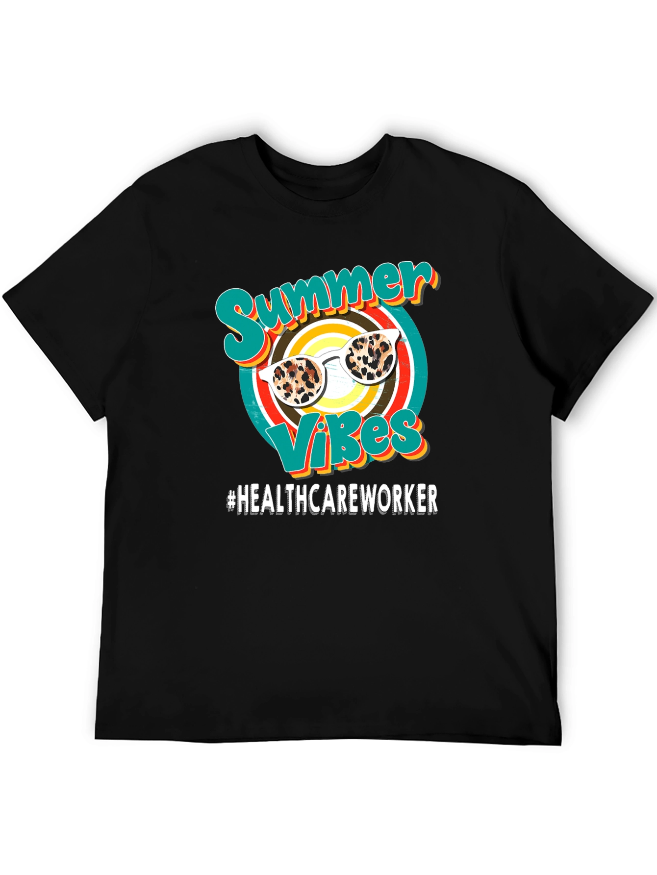 Summer Vibes Healthcare Worker Graphic Tee
