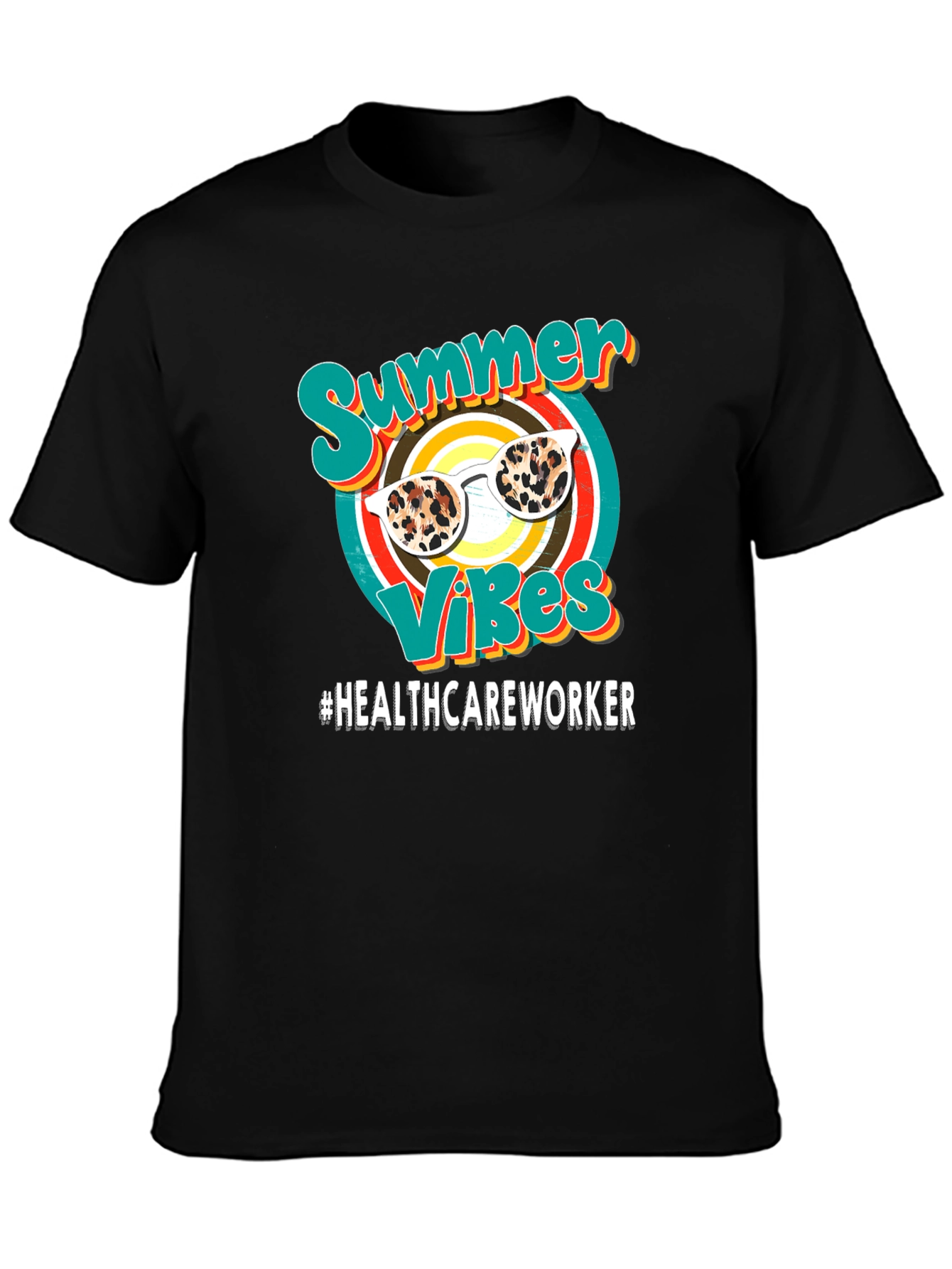 Summer Vibes Healthcare Worker Graphic Tee