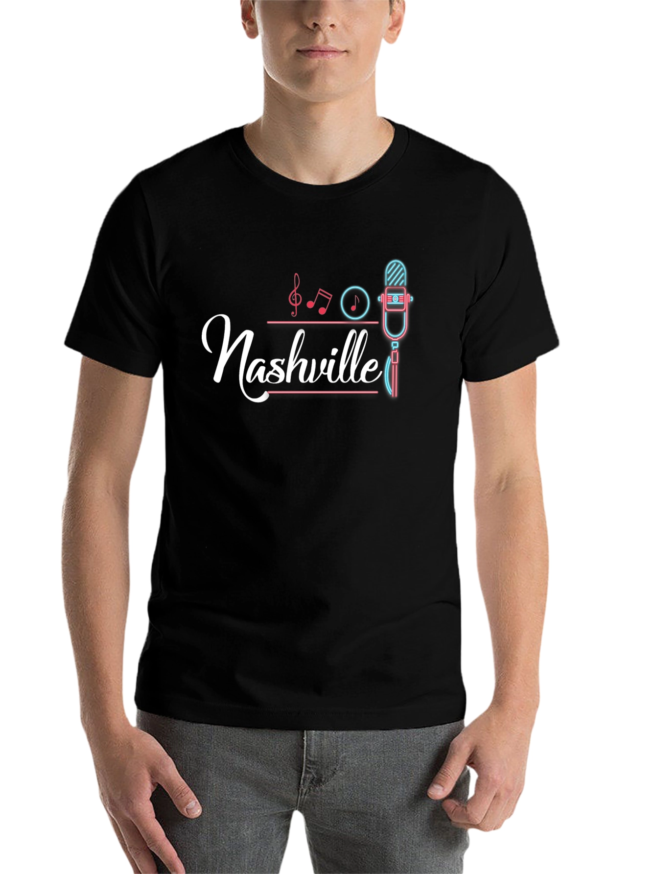 Nashville Music City Graphic Tee - Retro Style
