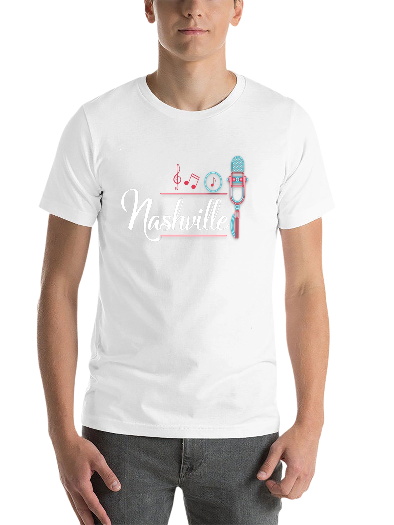 Nashville Music City Graphic Tee - Retro Style