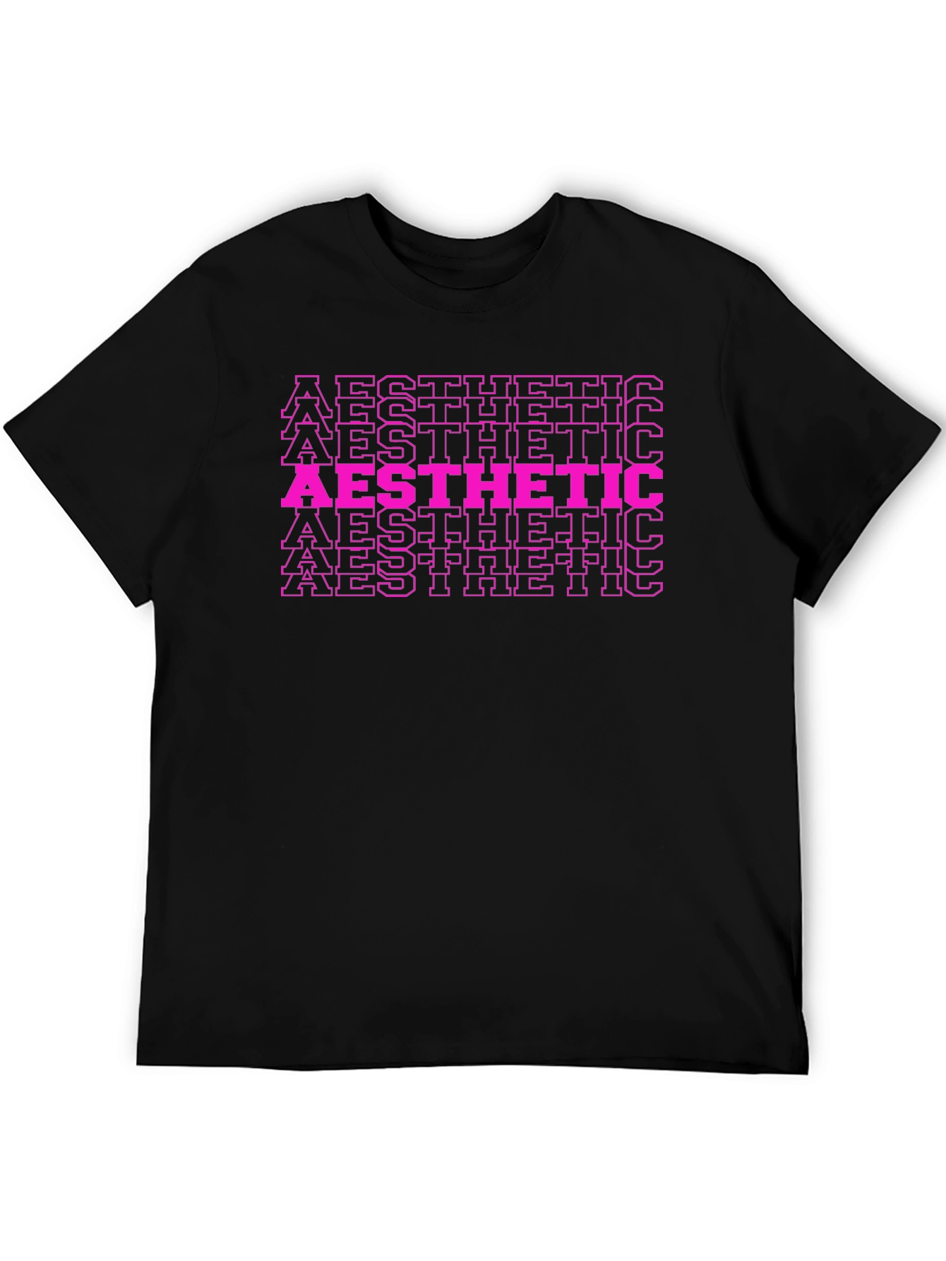 Aesthetic Graphic Tee - Trendy Black Shirt