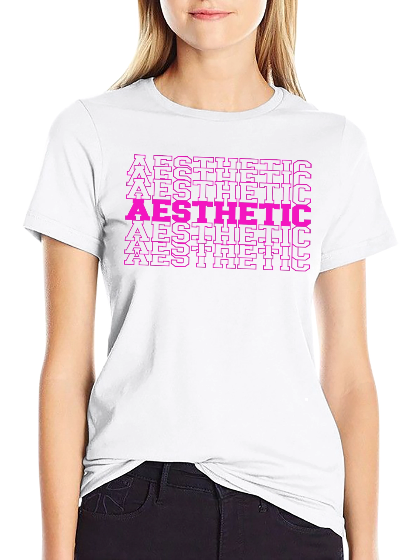 Aesthetic Graphic Tee - Trendy Black Shirt