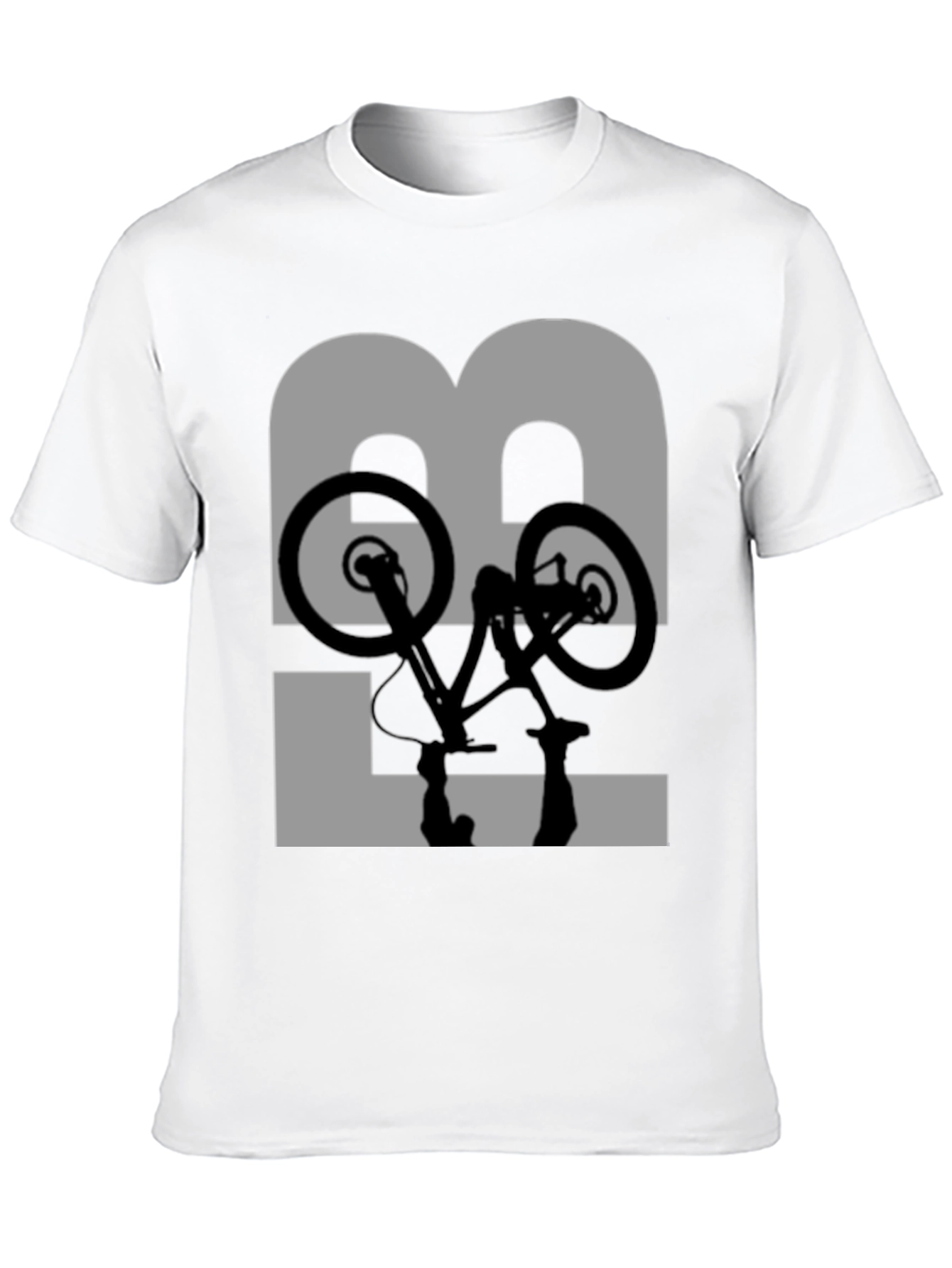 Mountain Bike Silhouette Graphic Tee - Black