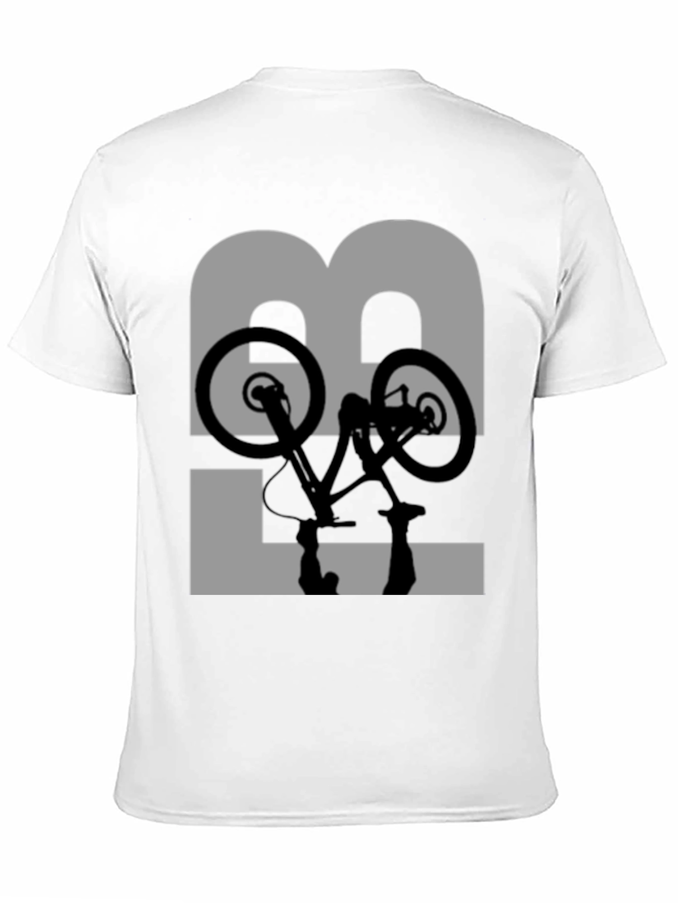 Mountain Bike Silhouette Graphic Tee - Black