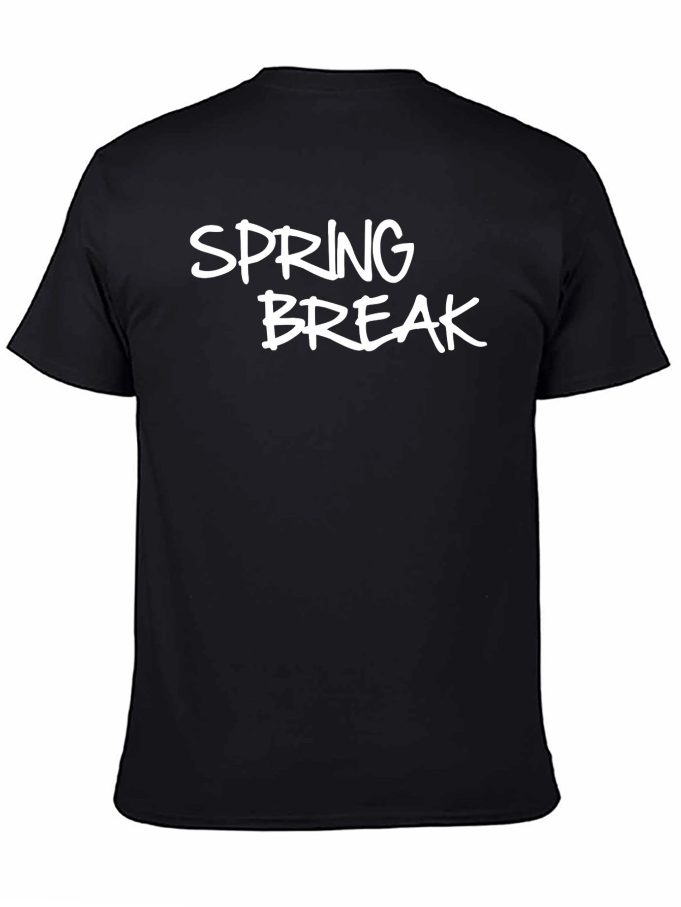 Spring Break Graphic Black T-Shirt