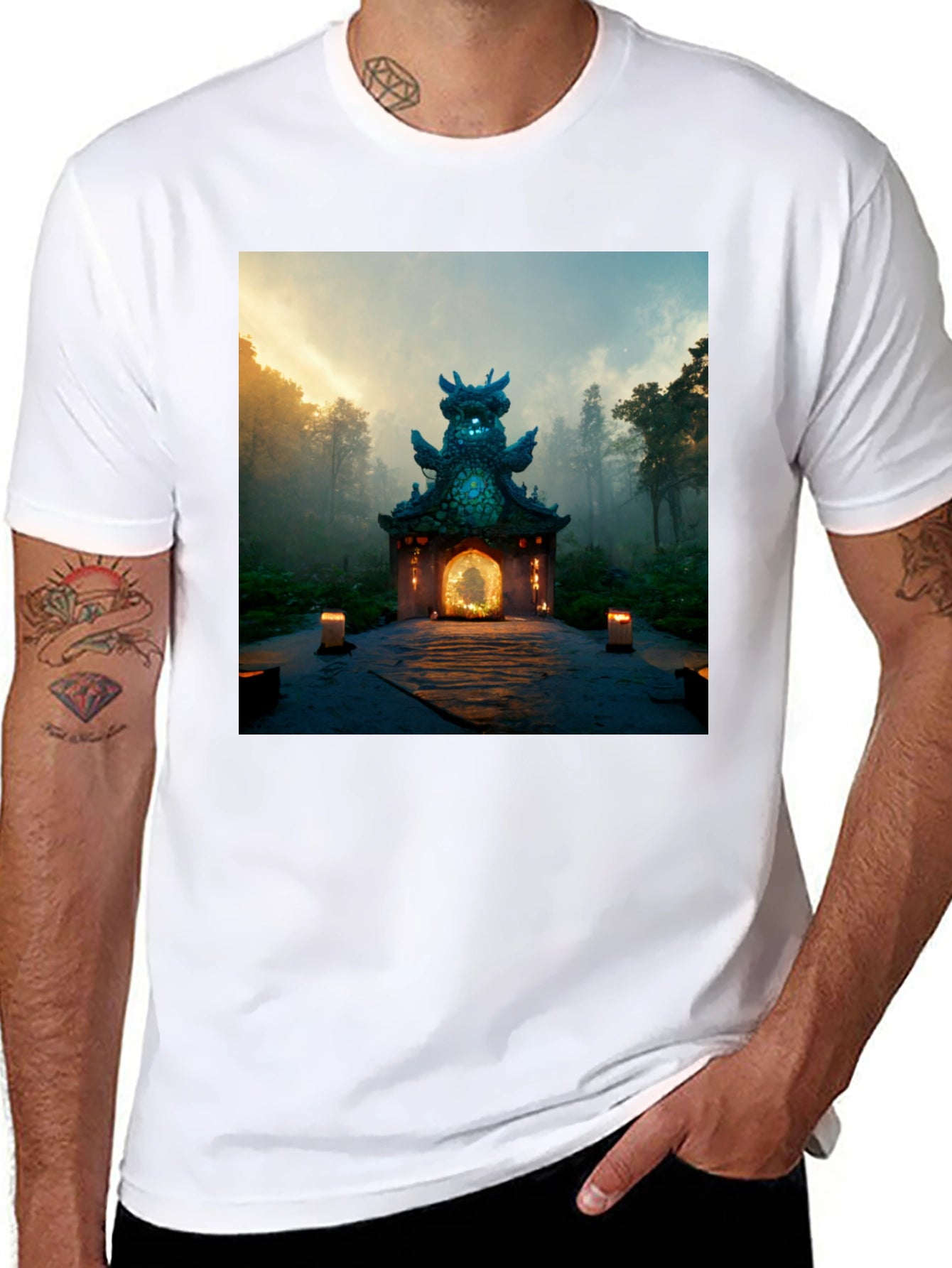 Mystic Temple Graphic Tee - Natures Serenity