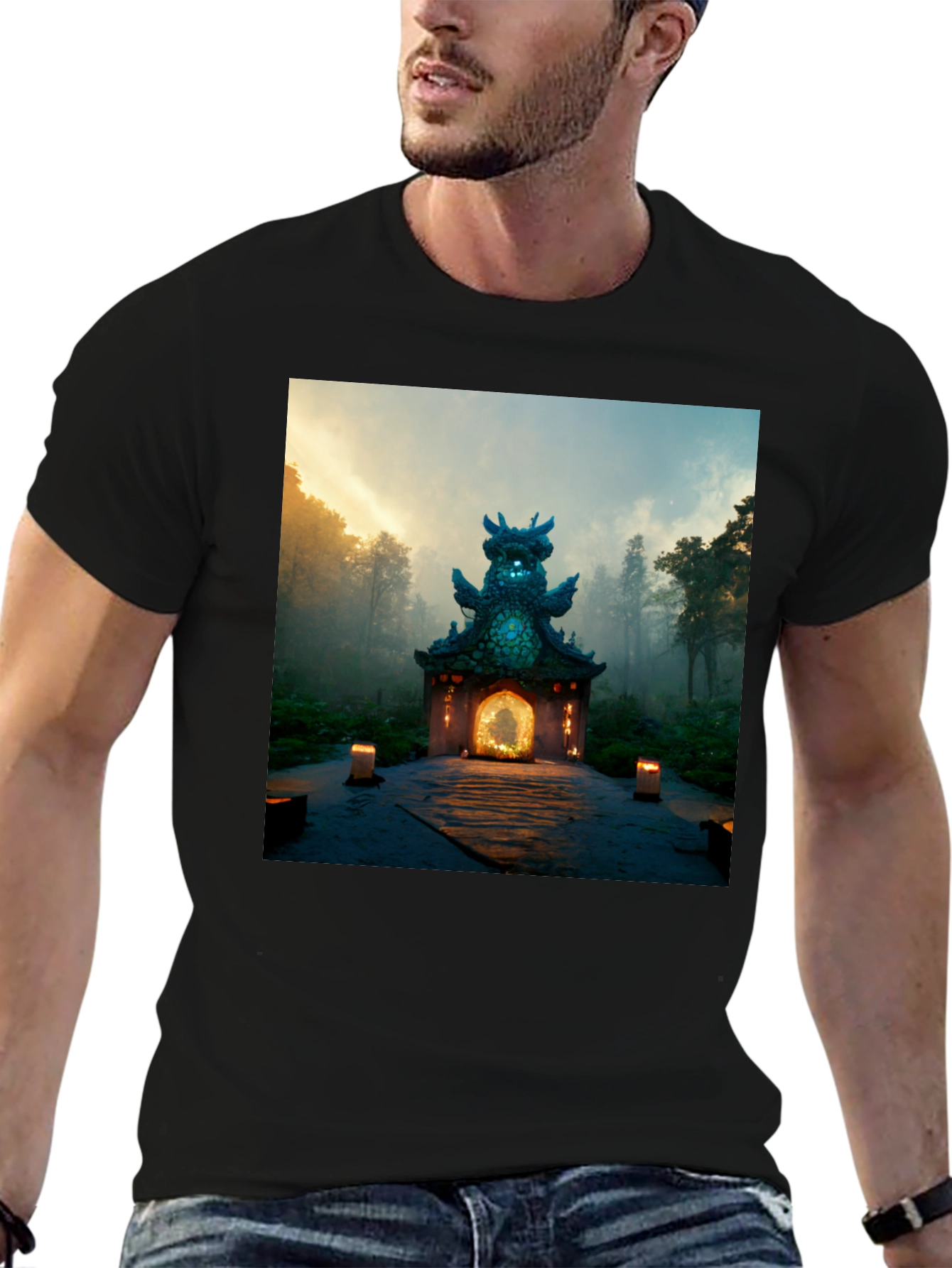 Mystic Temple Graphic Tee - Natures Serenity