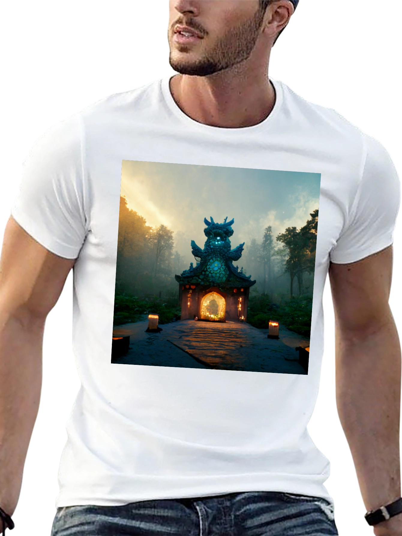 Mystic Temple Graphic Tee - Natures Serenity