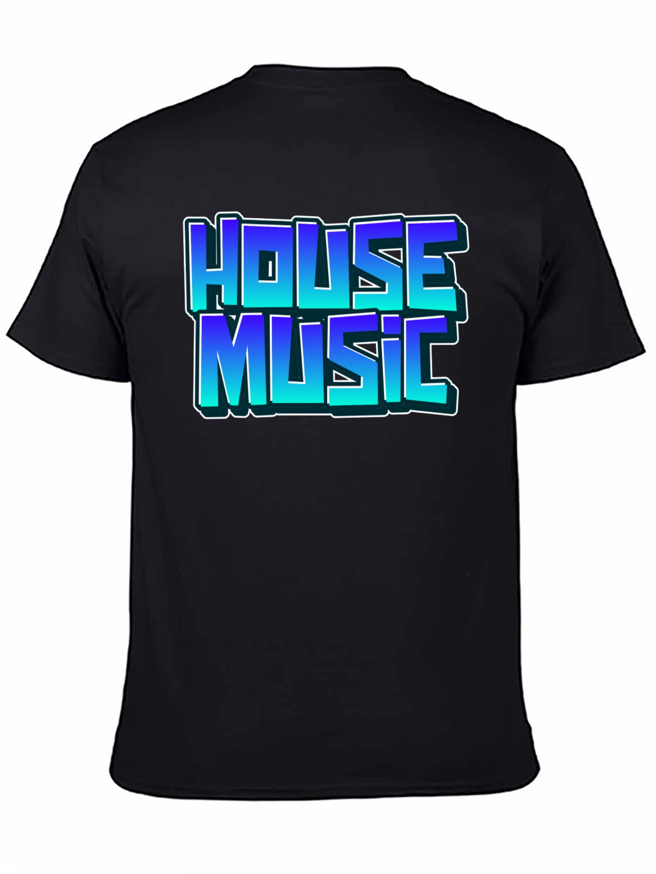 House Music Black T-Shirt