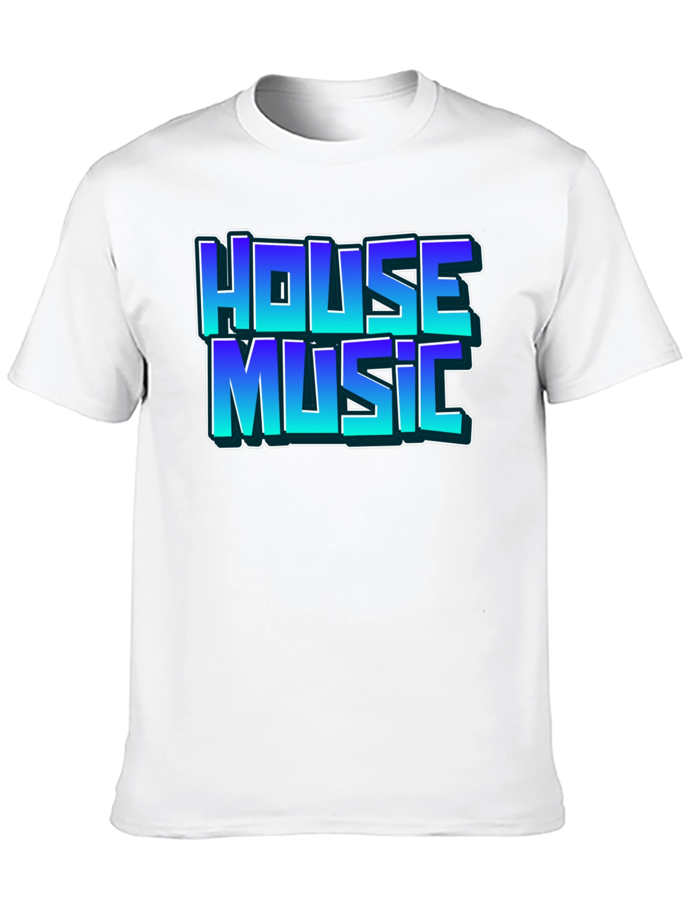 House Music Black T-Shirt