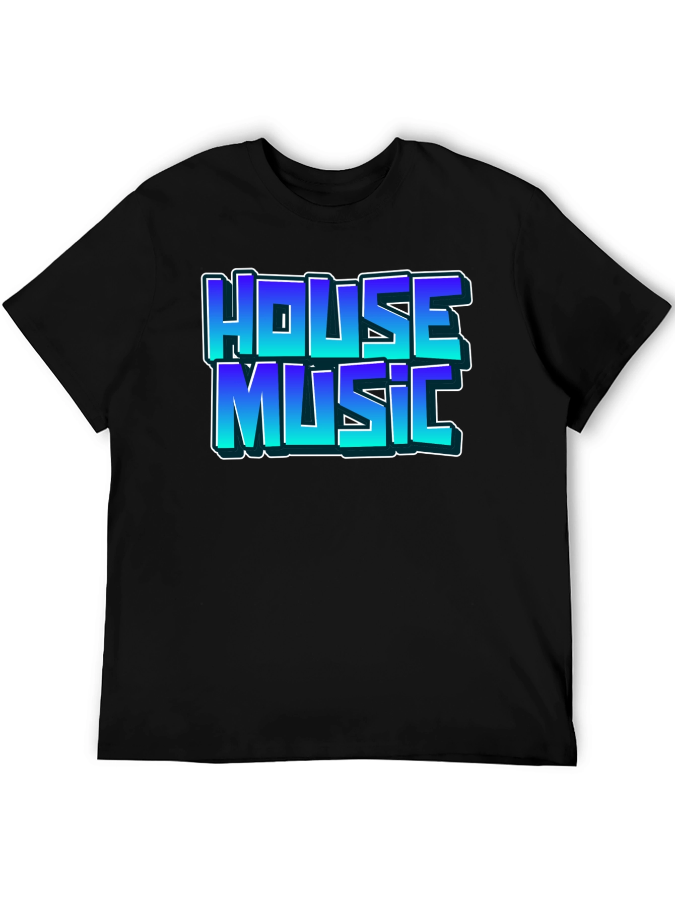 House Music Black T-Shirt