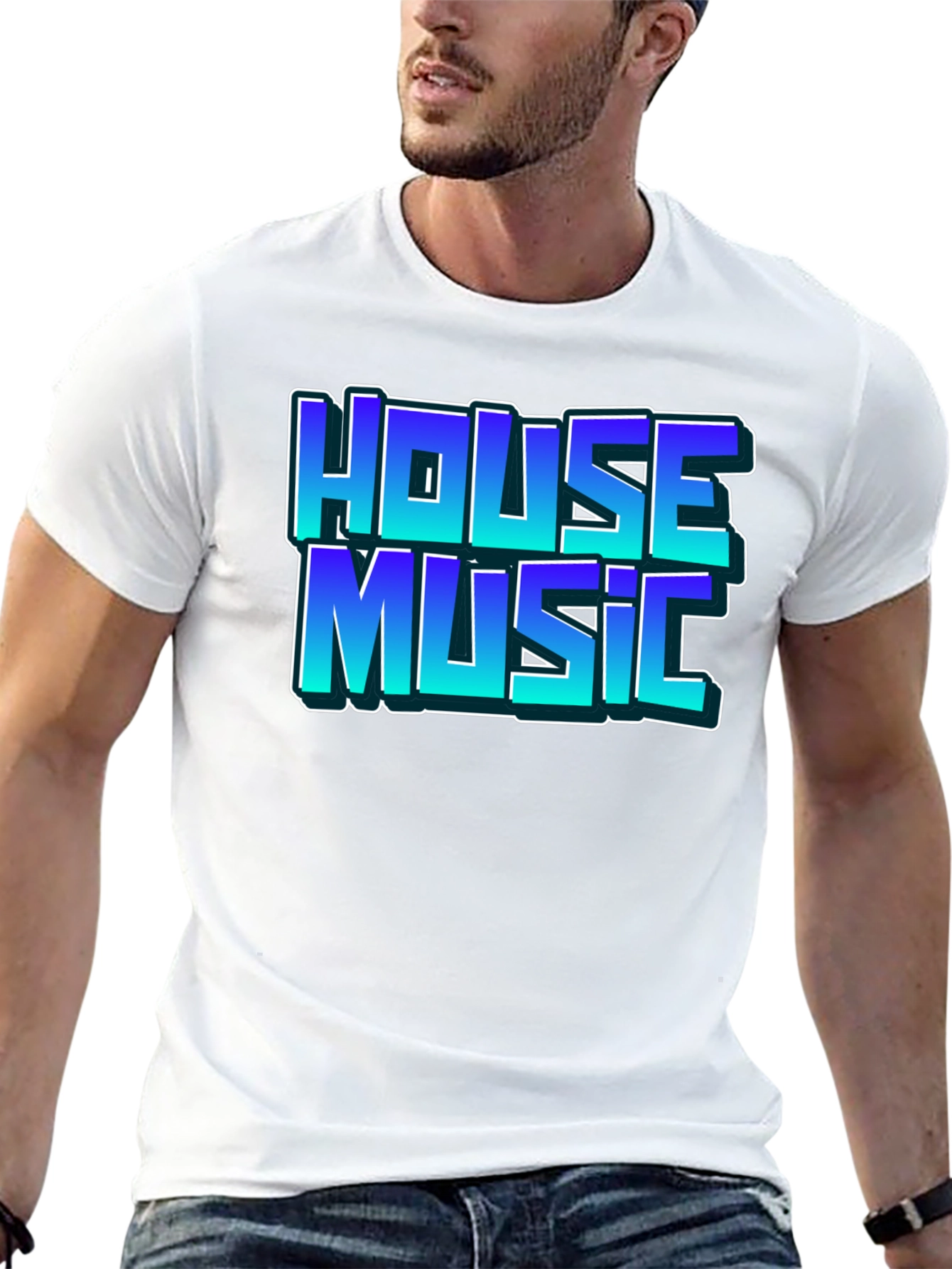 House Music Black T-Shirt