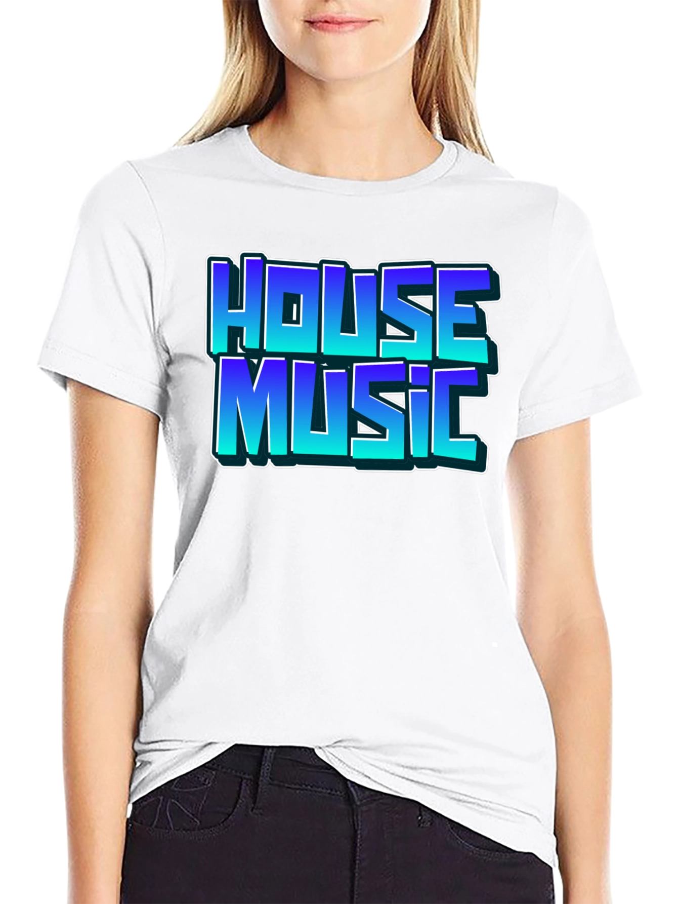 House Music Black T-Shirt