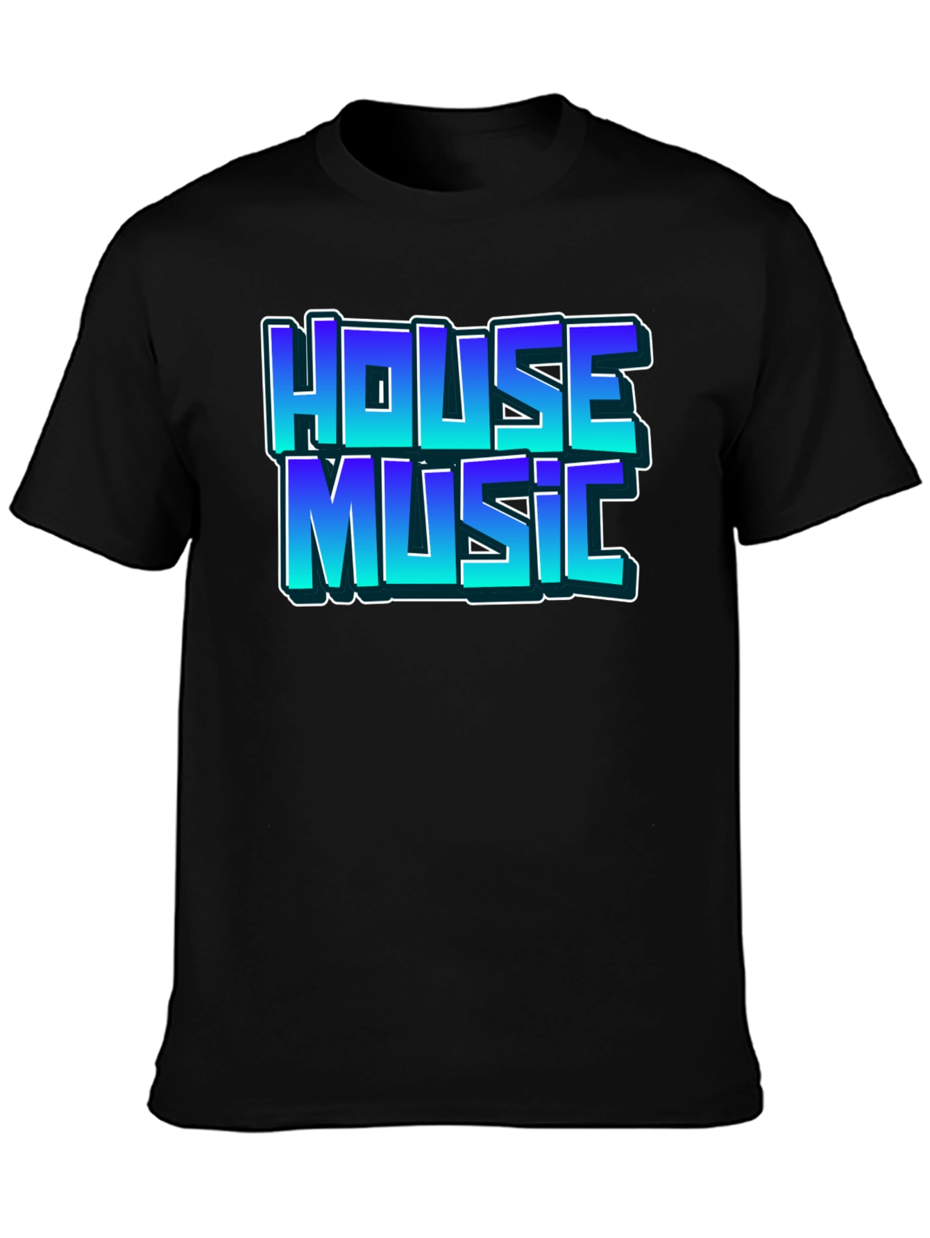 House Music Black T-Shirt