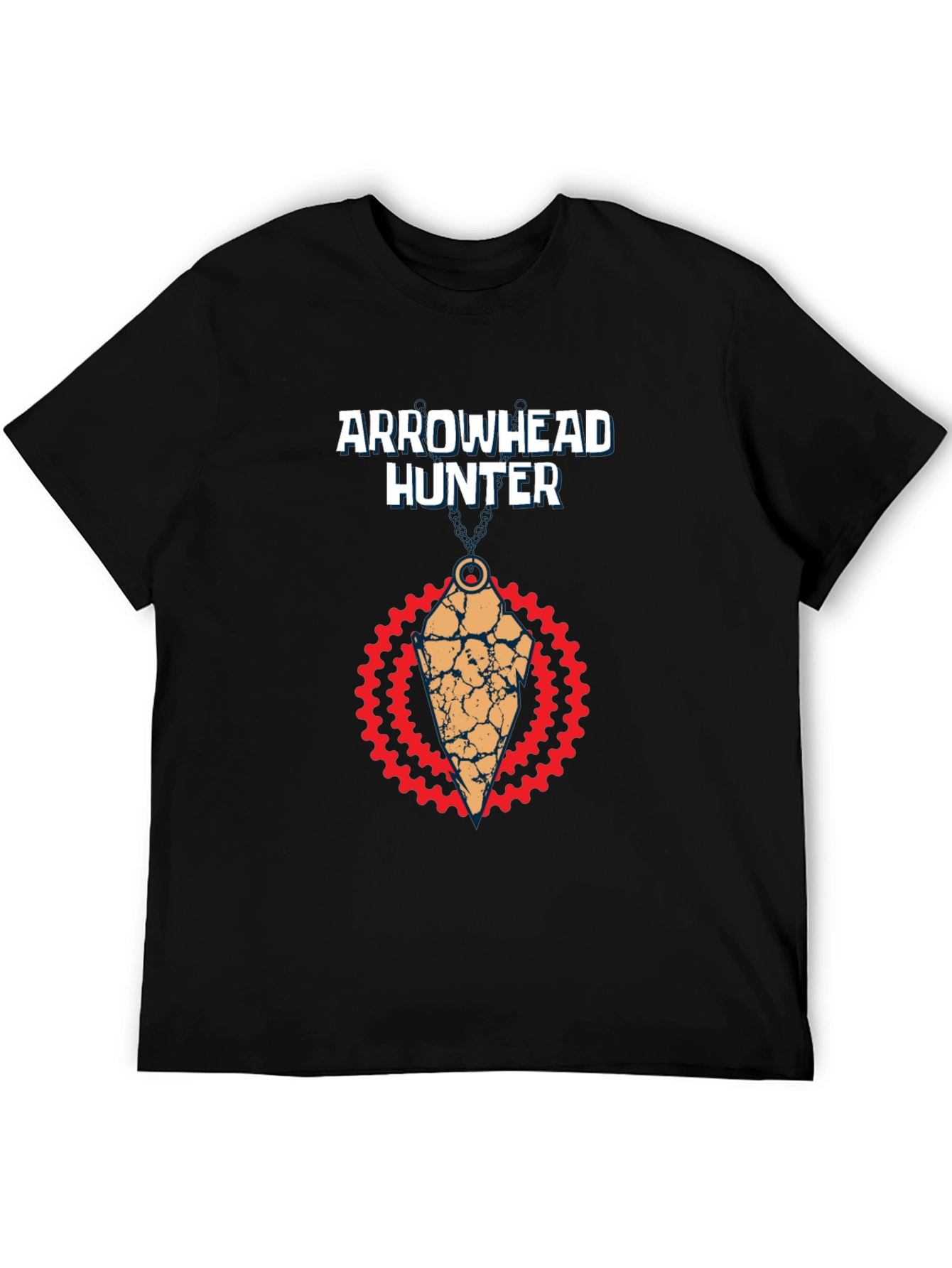 Arrowhead Hunter Graphic Tee - Black Cotton