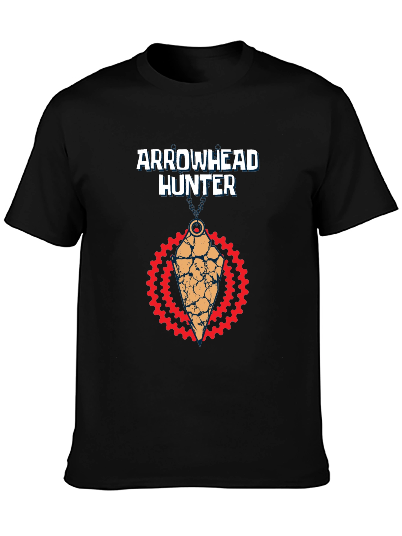 Arrowhead Hunter Graphic Tee - Black Cotton