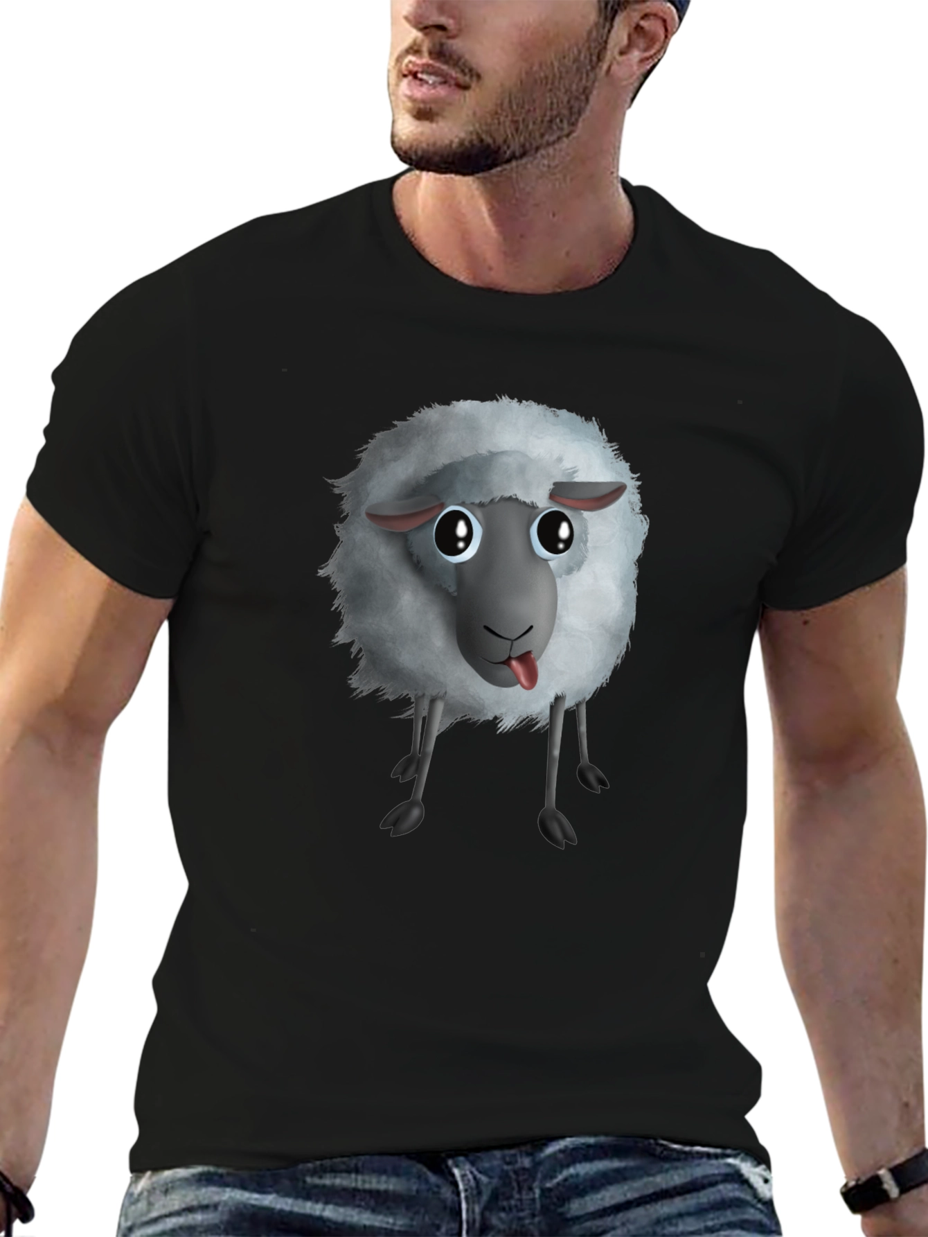 Funny Sheep Graphic T-Shirt