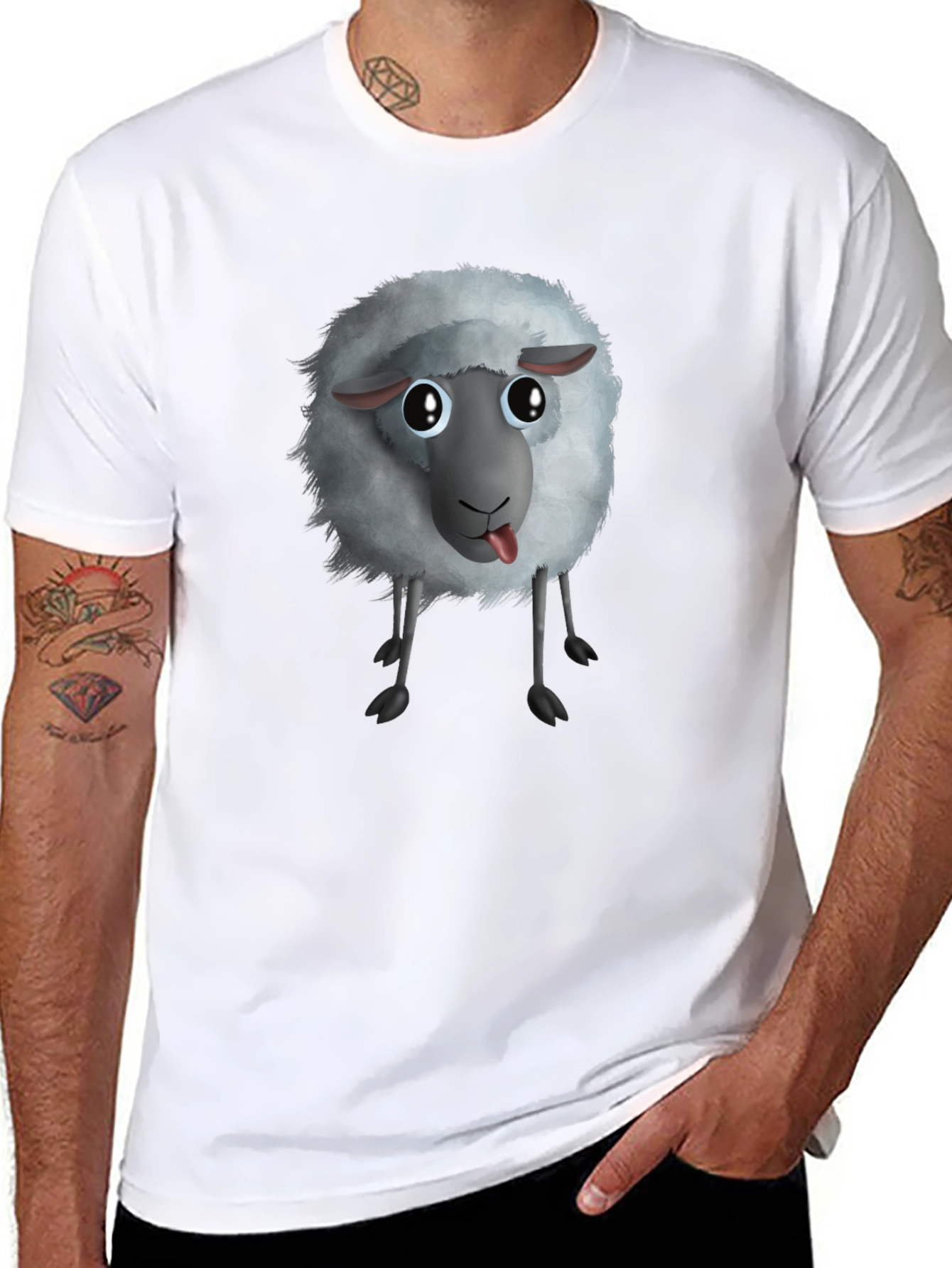 Funny Sheep Graphic T-Shirt