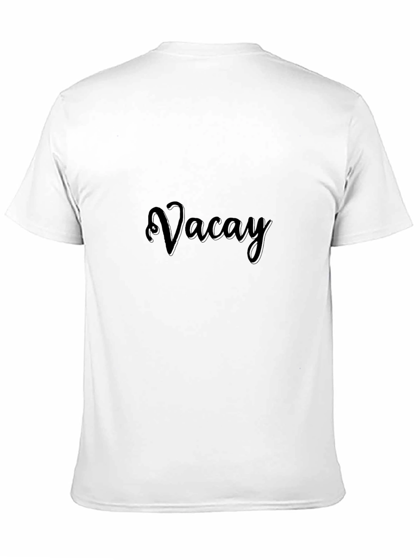 Vacay Black Graphic Tee - Relaxed Style