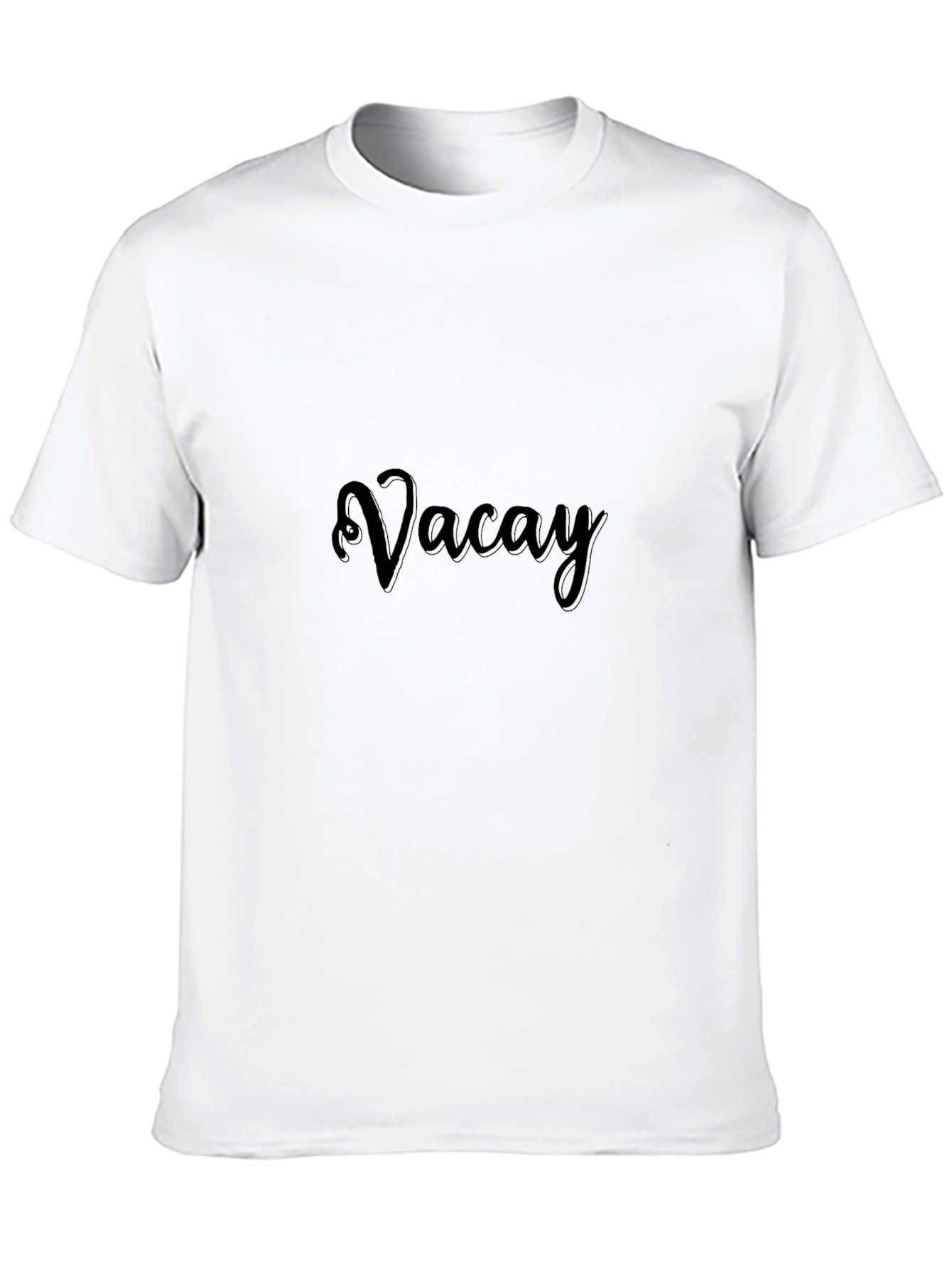 Vacay Black Graphic Tee - Relaxed Style