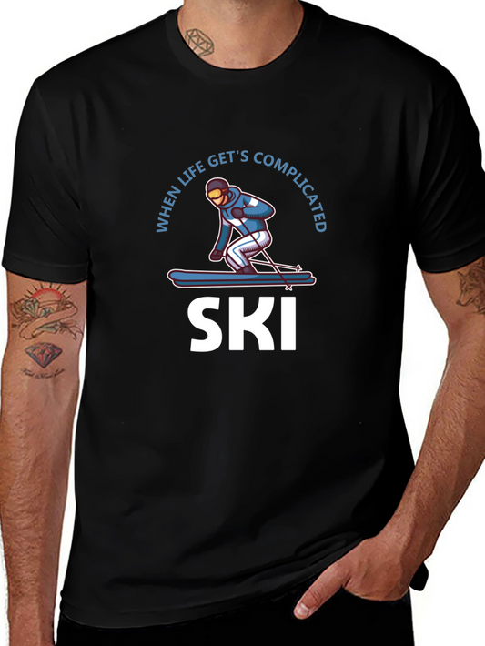 When Life Gets Complicated I Ski T-Shirt