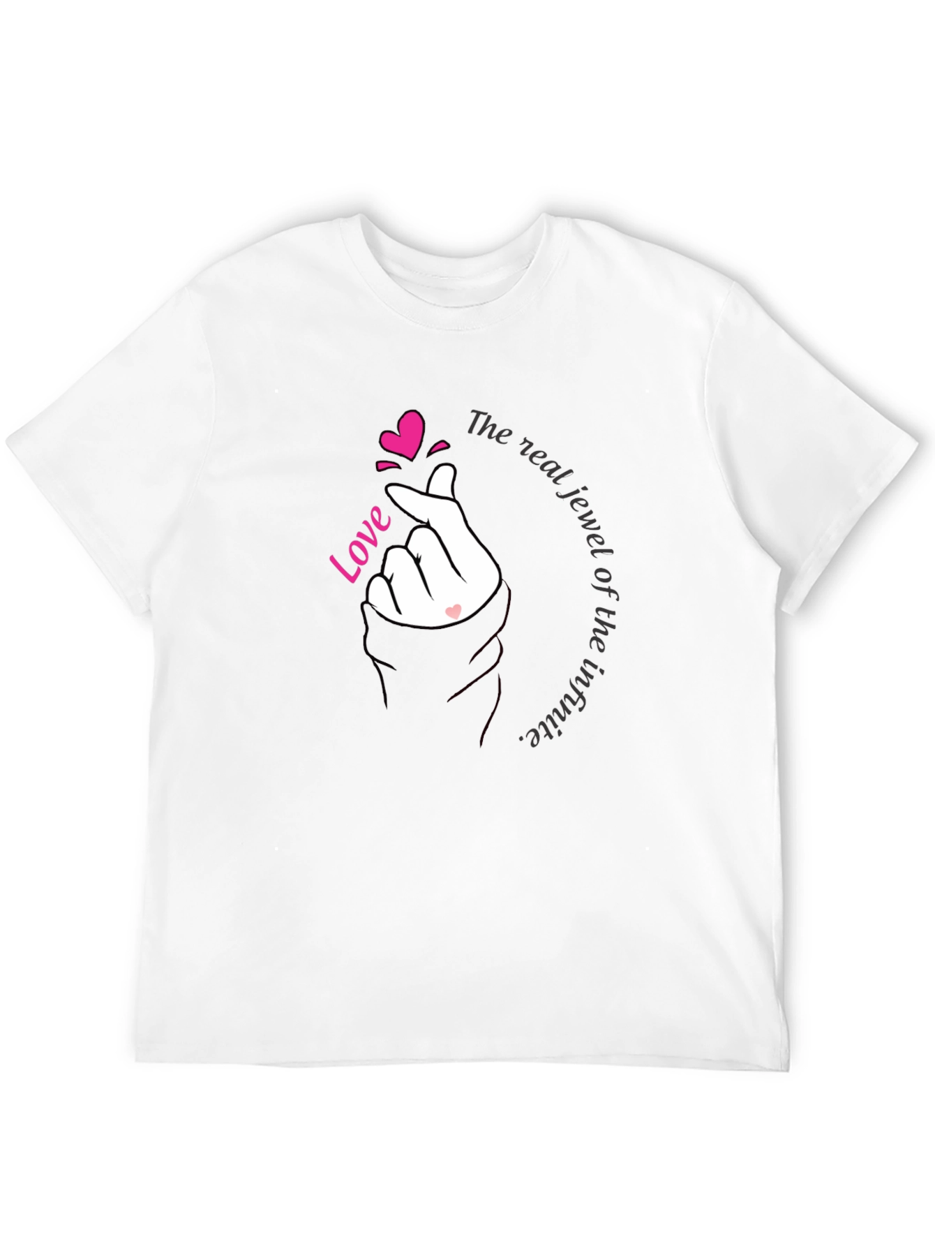 Love Hand Gesture T-Shirt - Romantic Trendy Tee