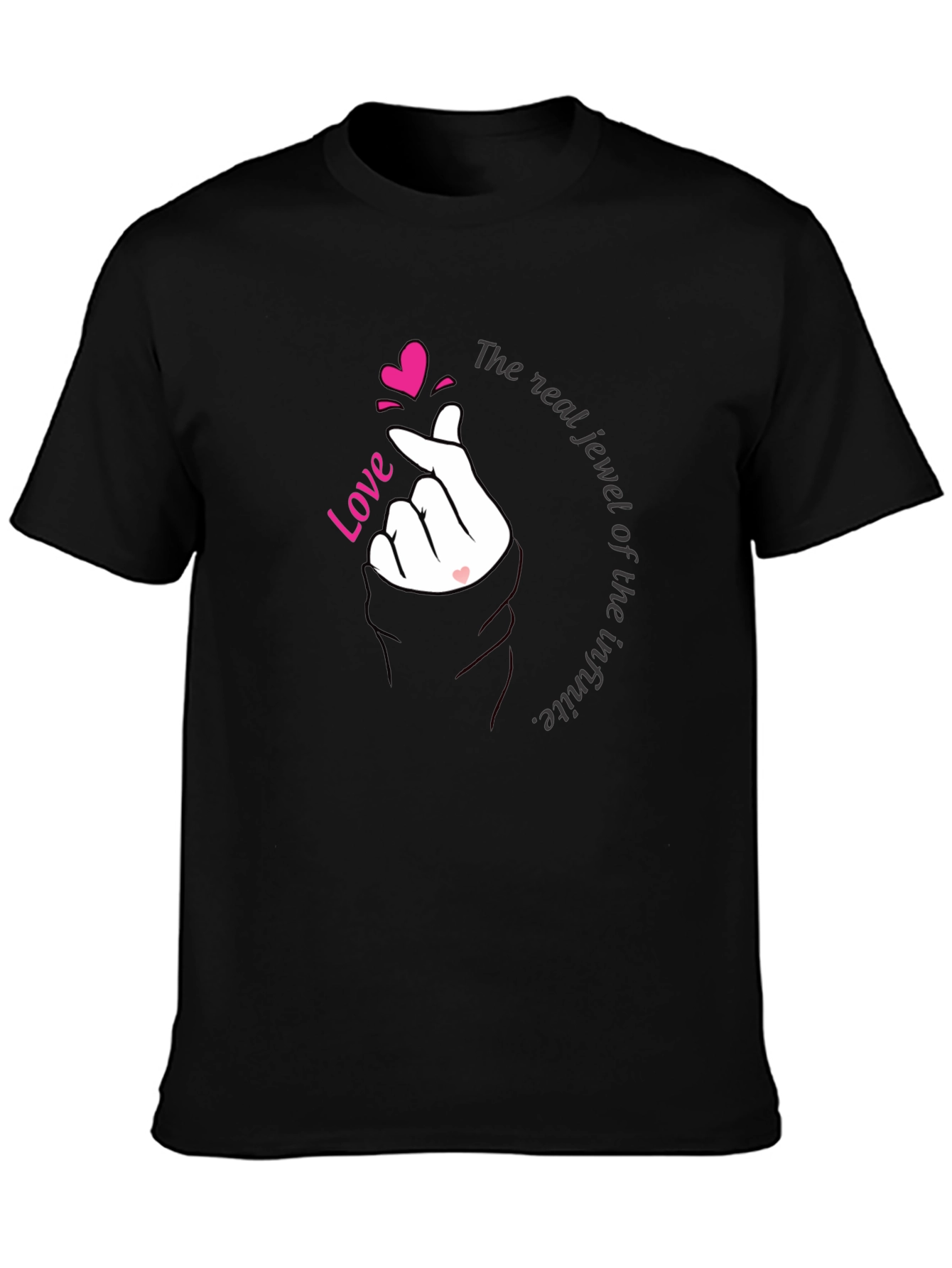 Love Hand Gesture T-Shirt - Romantic Trendy Tee