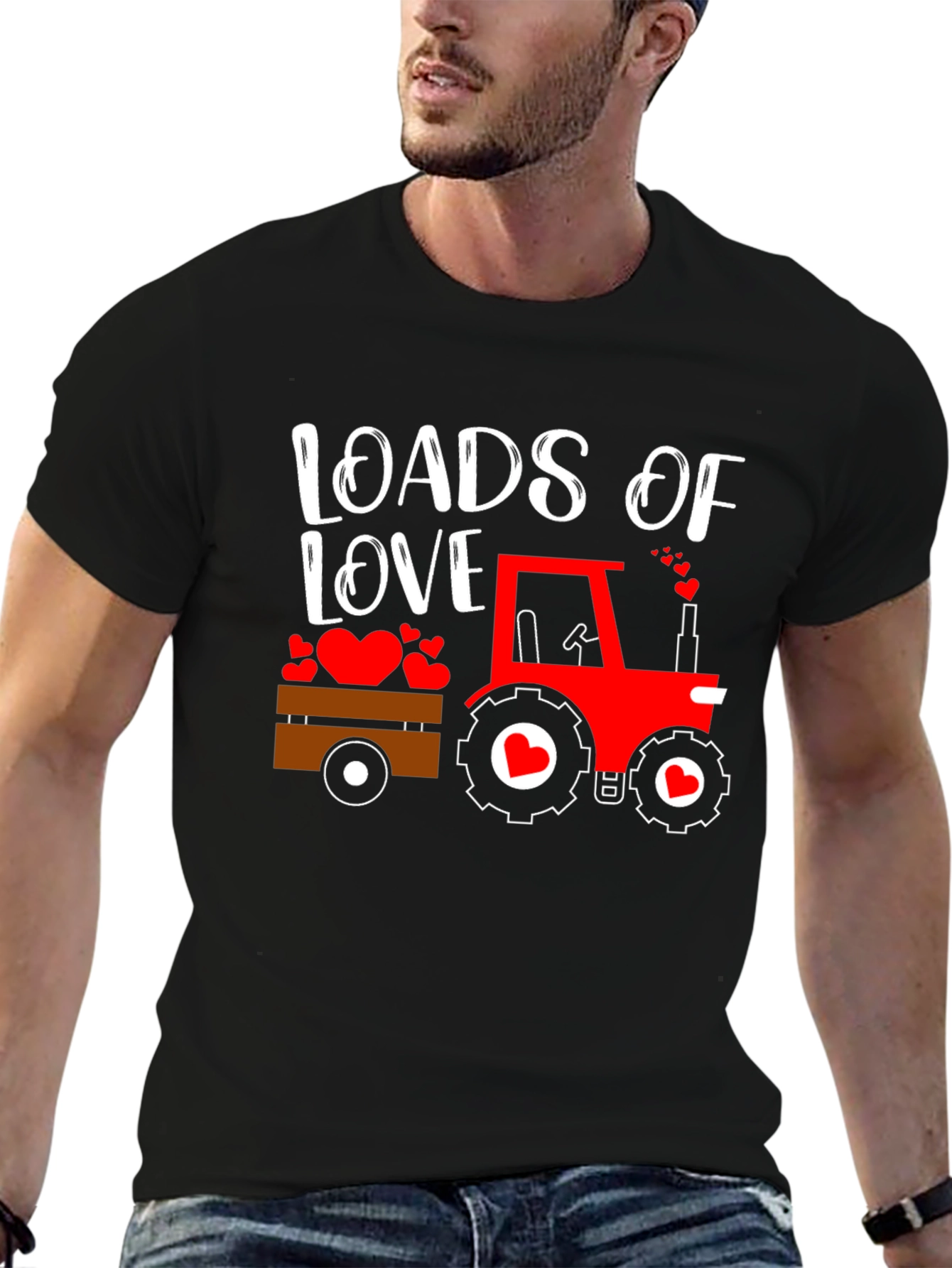 Loads of Love Tractor Graphic Tee